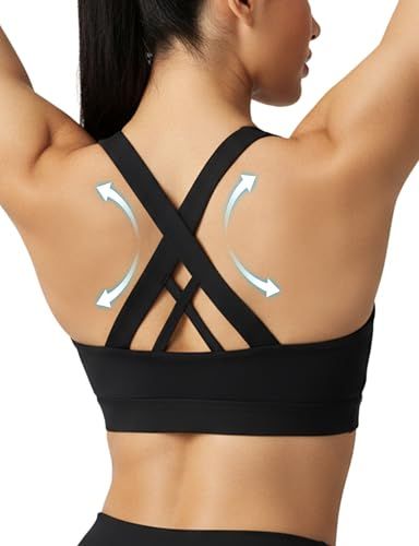 Women's Medium Support Cross Back Sports Bra For Yoga view 2