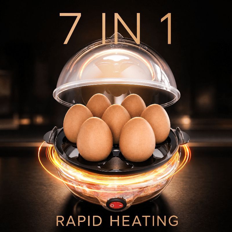 Egg Cooker 7-In-1 Egg Cooker Electric Egg Cooker Rapid Heating Egg Cooker view 2