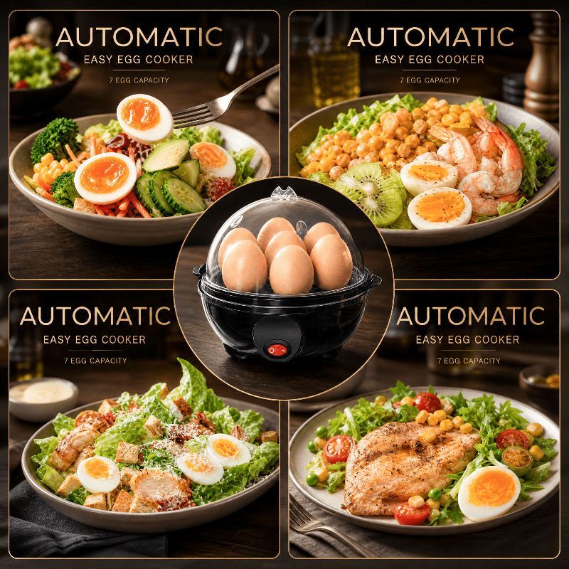 Egg Cooker 7-In-1 Egg Cooker Electric Egg Cooker Rapid Heating Egg Cooker view 8