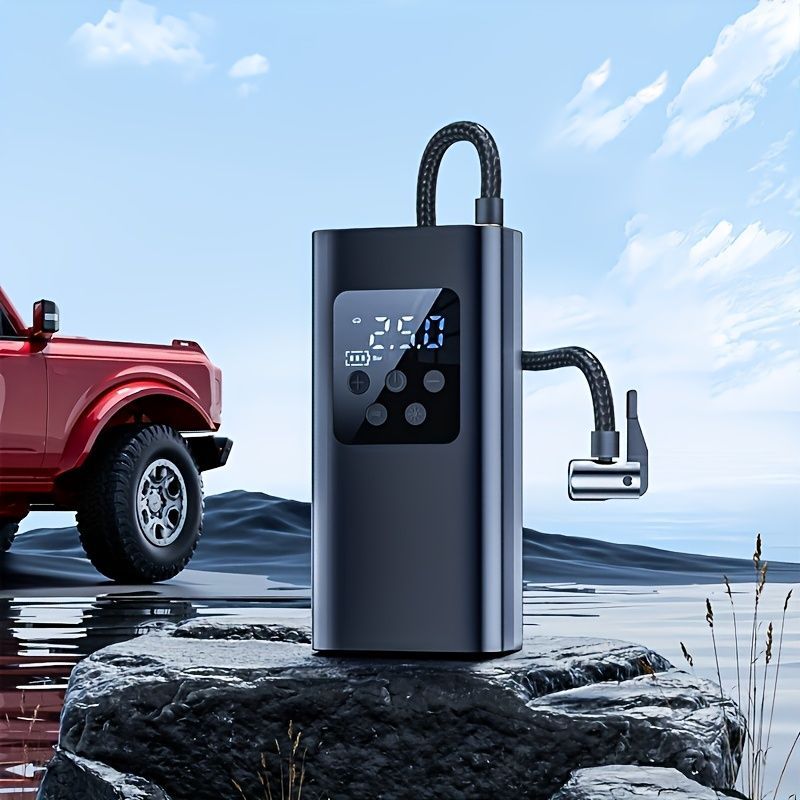 Cordless Tire Inflator Digital Tire Inflator Portable Air Compressor Car Tire view 4
