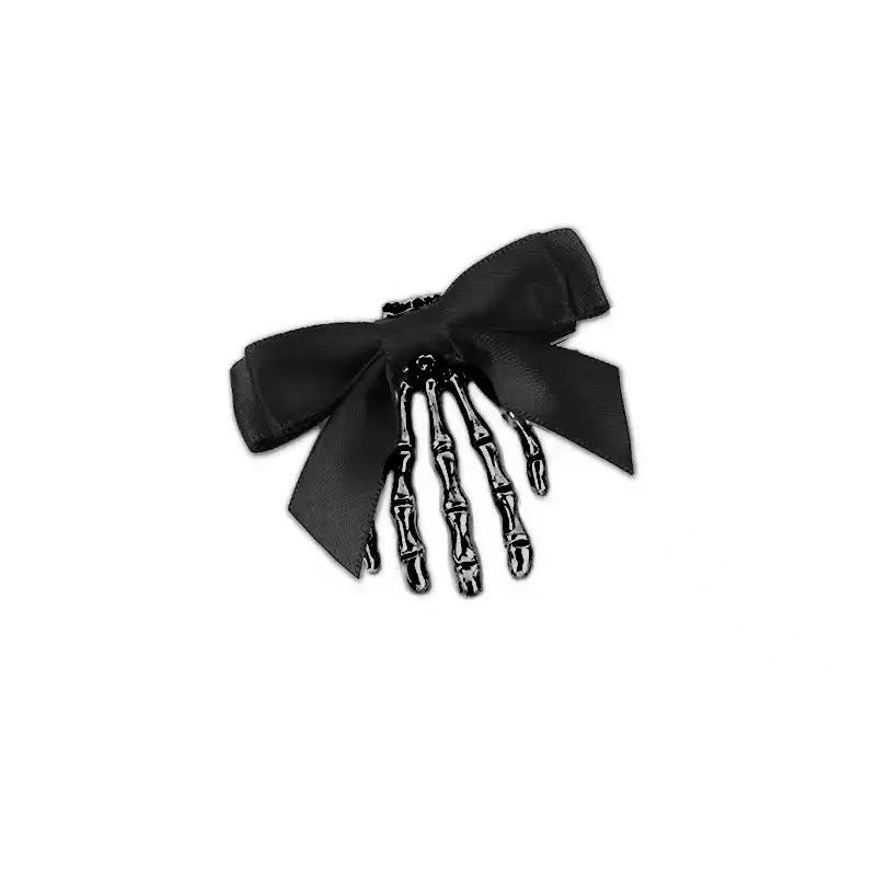 Bow Tie Skeleton Hair Clip Gothic Hair Accessories Women'S Hair Clip Festive