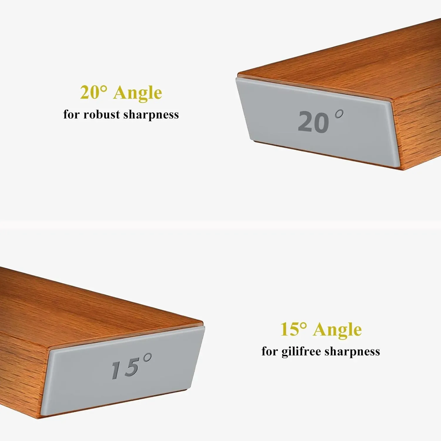 CARLA HOME Rolling Knife Sharpener - Brown - 15° & 20° Angle - Kitchen view 3