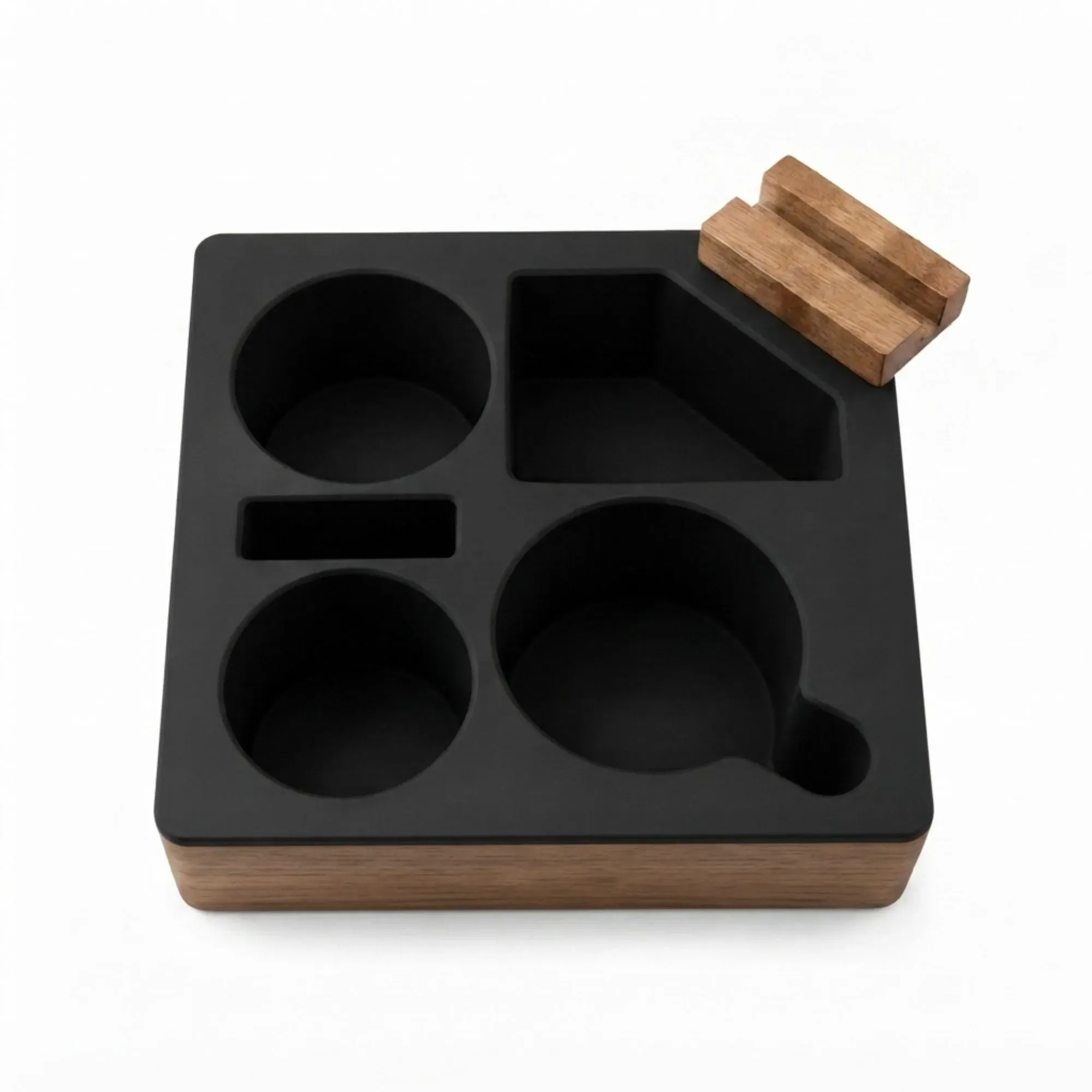 CARLA HOME Couch Cup Holder Tray, Wood Sofa Caddy, Antislip , Living Room view 9