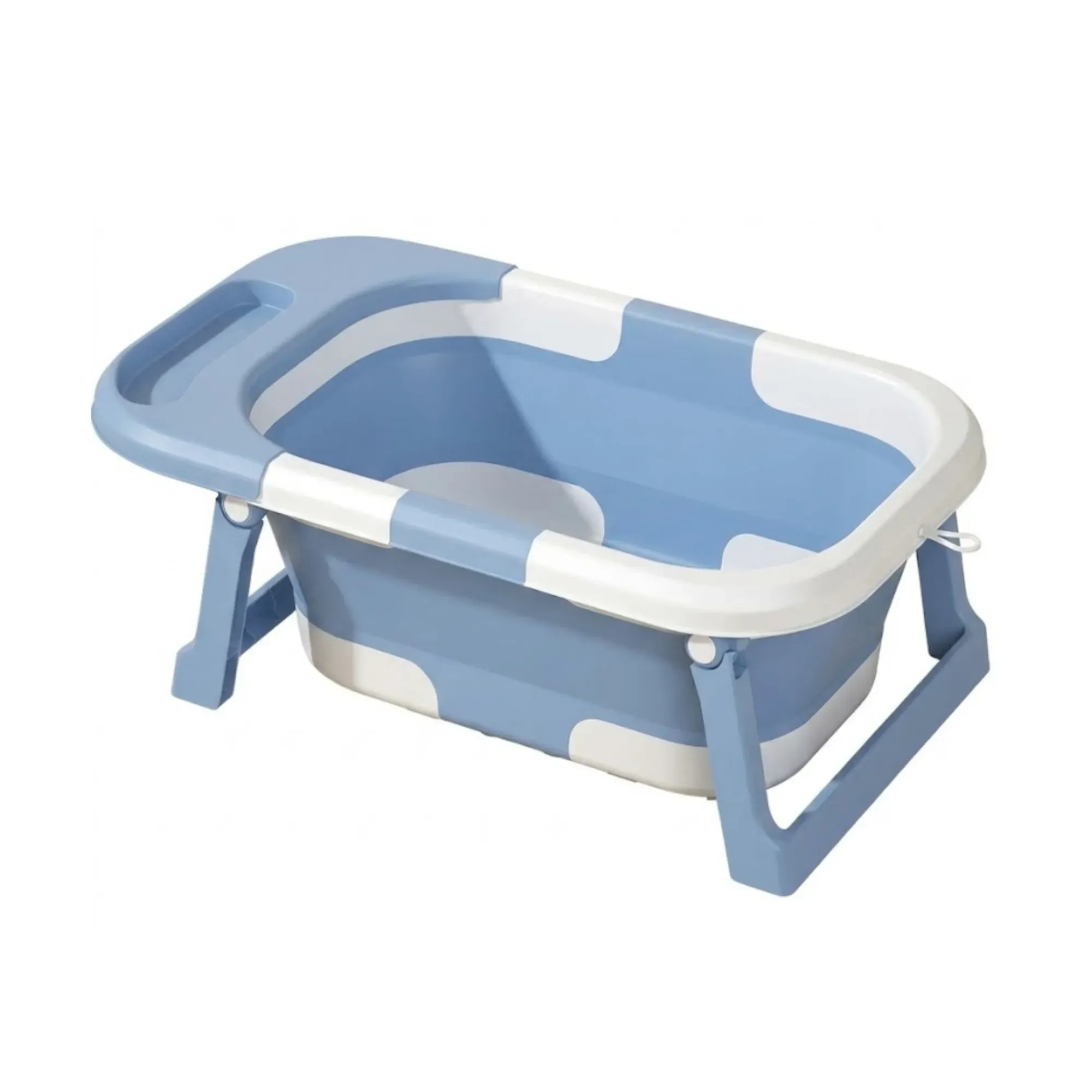 CARLA HOME Foldable Baby Bath Tub with Collapsible Toddler - Blue view 10