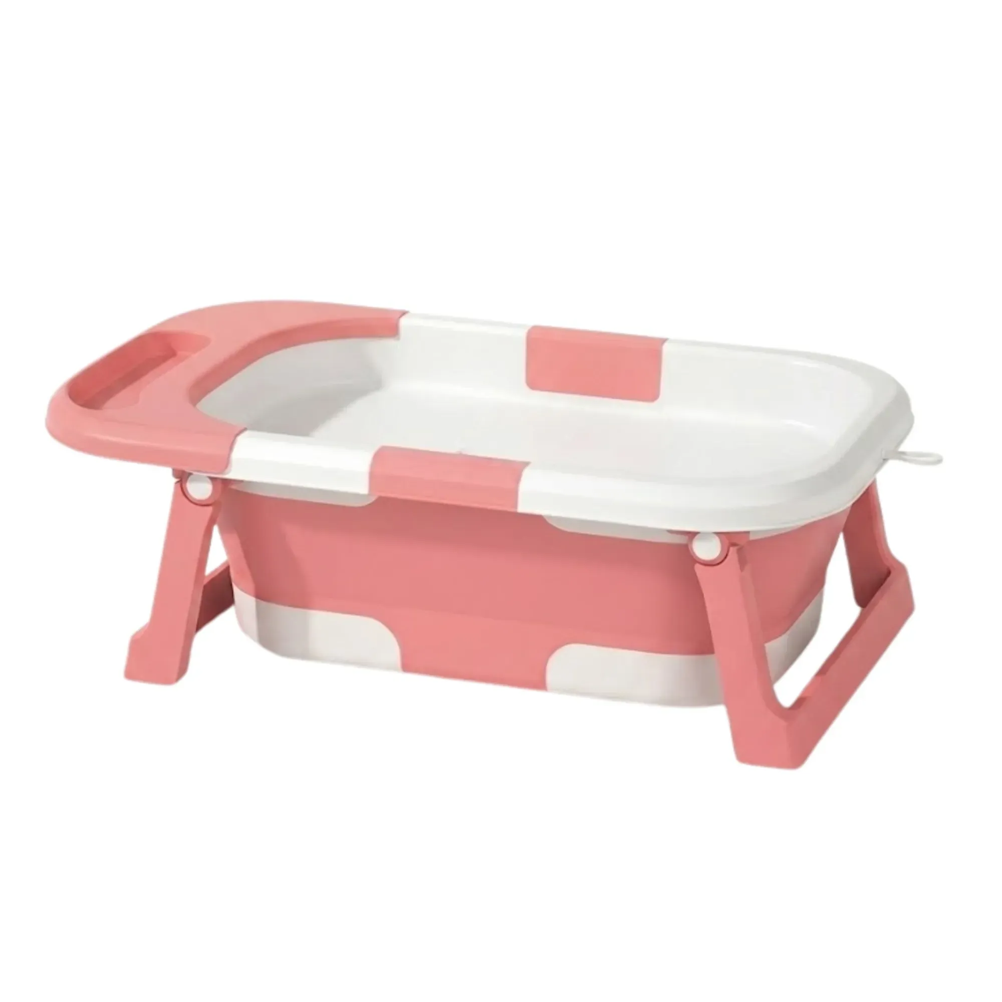 CARLA HOME Foldable Baby Bath Tub with Collapsible Toddler - Pink view 10