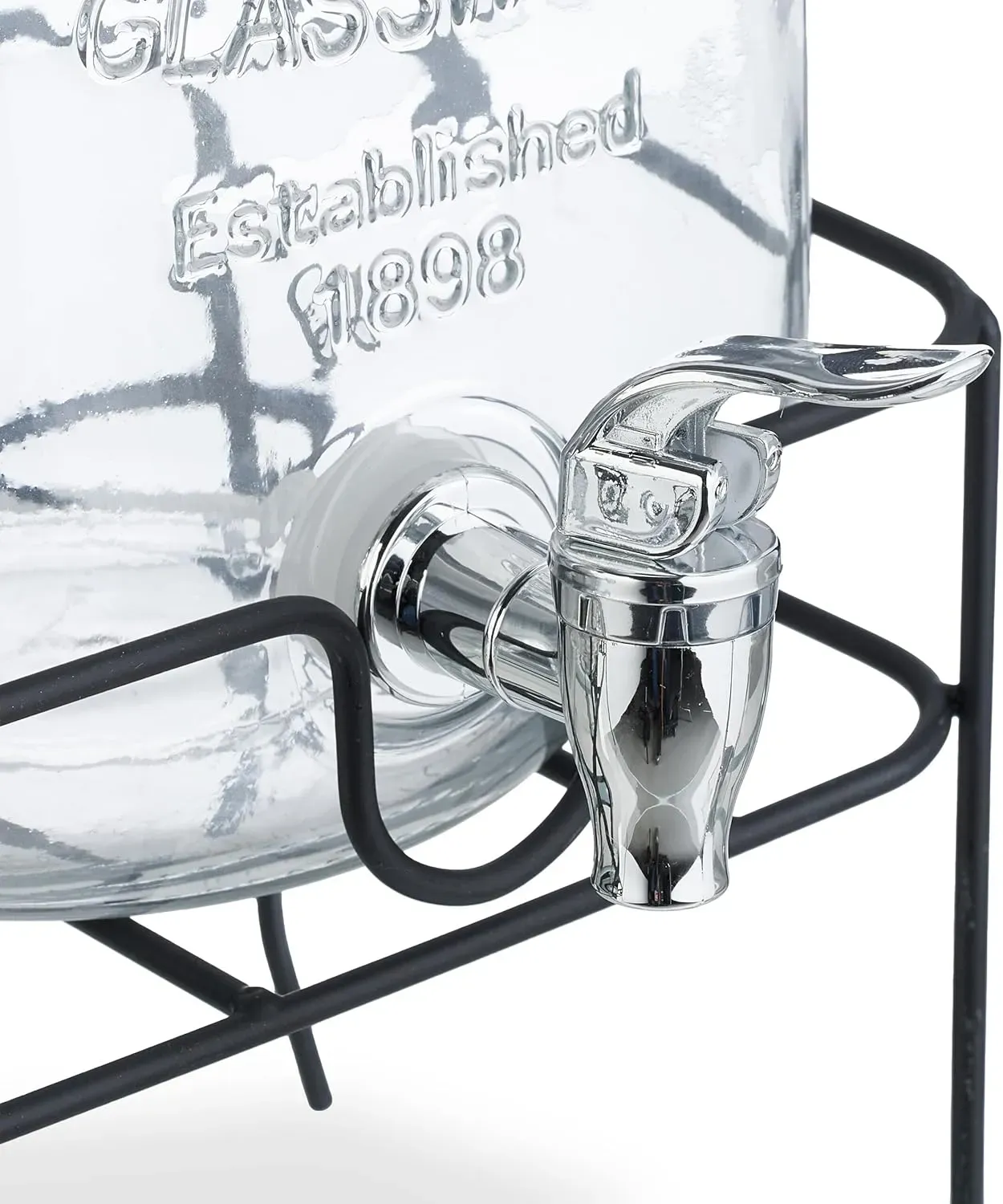 CARLA HOME 2 Pack Glass Drink Dispensers with Juice Pot Stand - 4L view 5