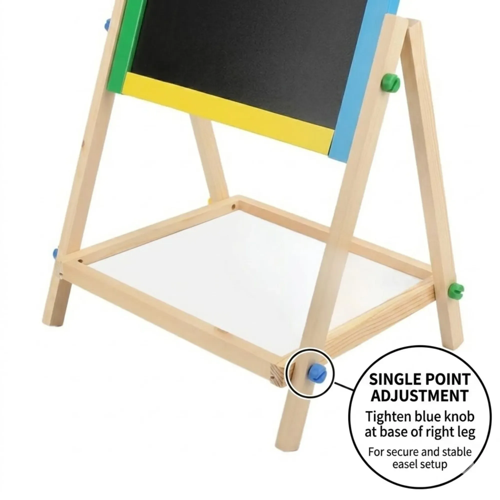 CARLA HOME 2-in-1 Kids Art Easel Chalkboard & Whiteboard view 5