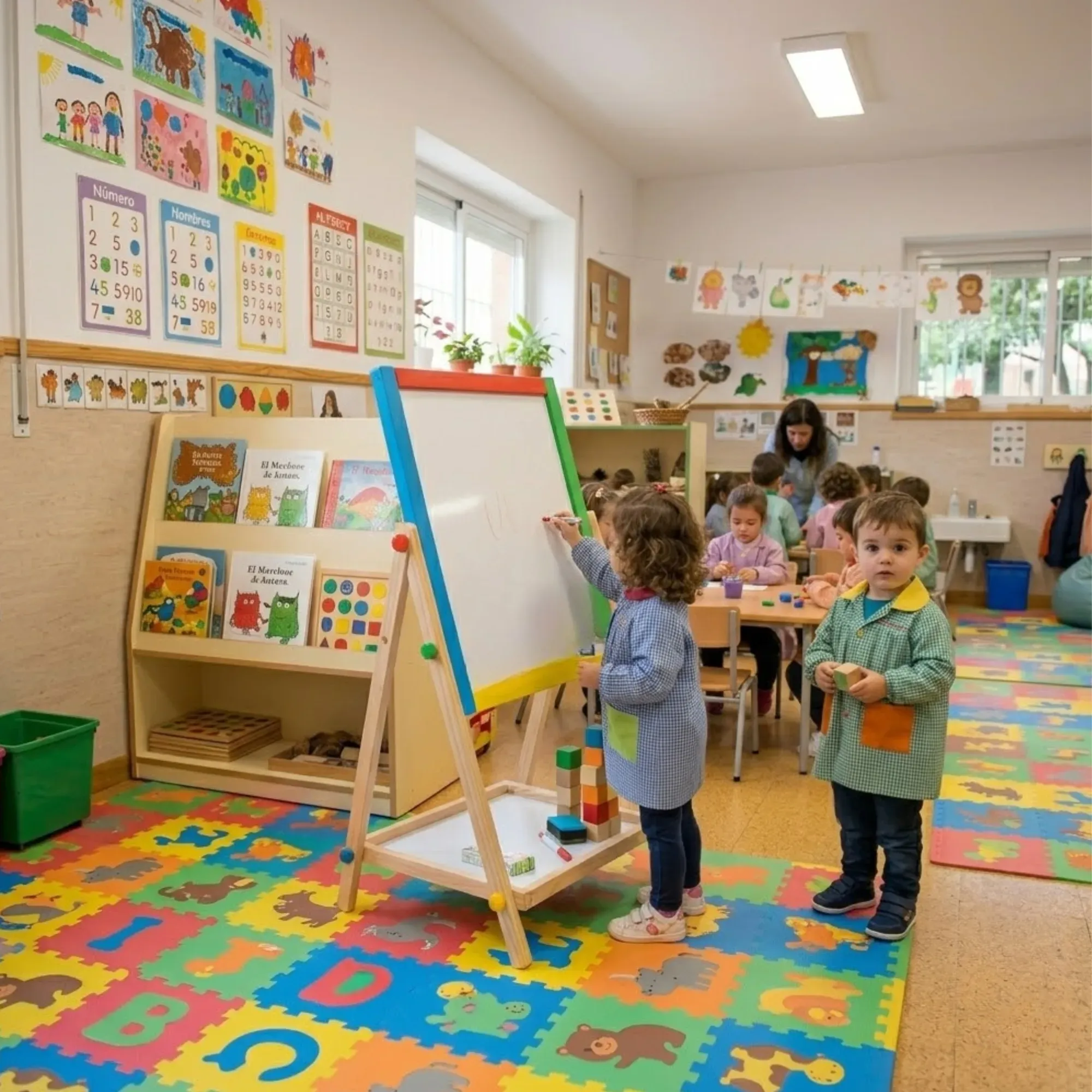 CARLA HOME 2-in-1 Kids Art Easel Chalkboard & Whiteboard view 9