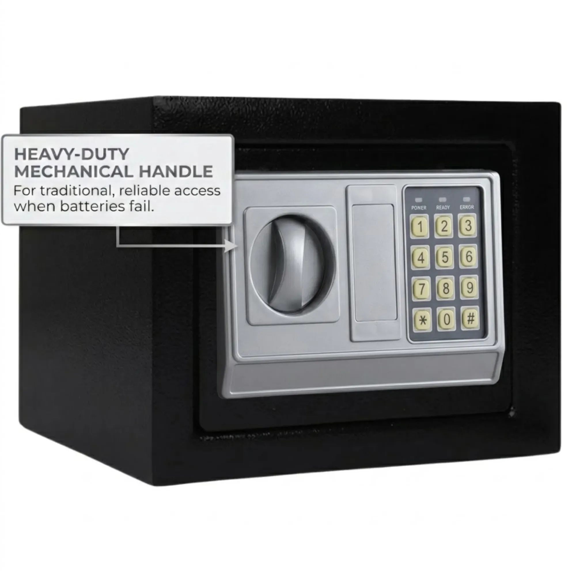 CARLA HOME Electronic Safe Box - Money Safe with Deposit Slot - Black - Cash view 8