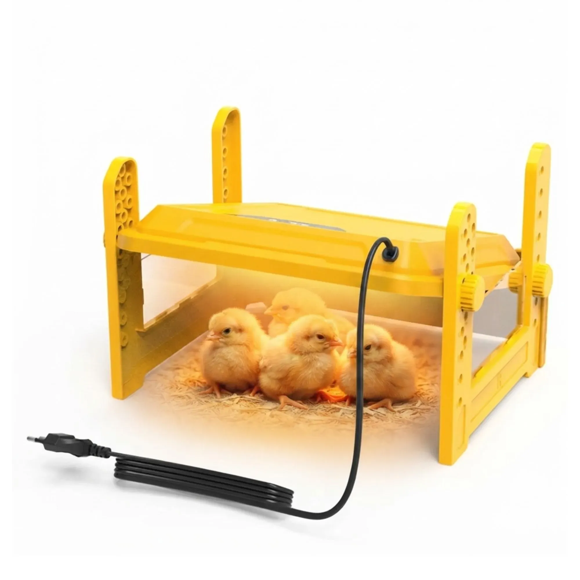 CARLA HOME Upgraded Chick Brooder Heating Plate - Adjustable Height - Yellow