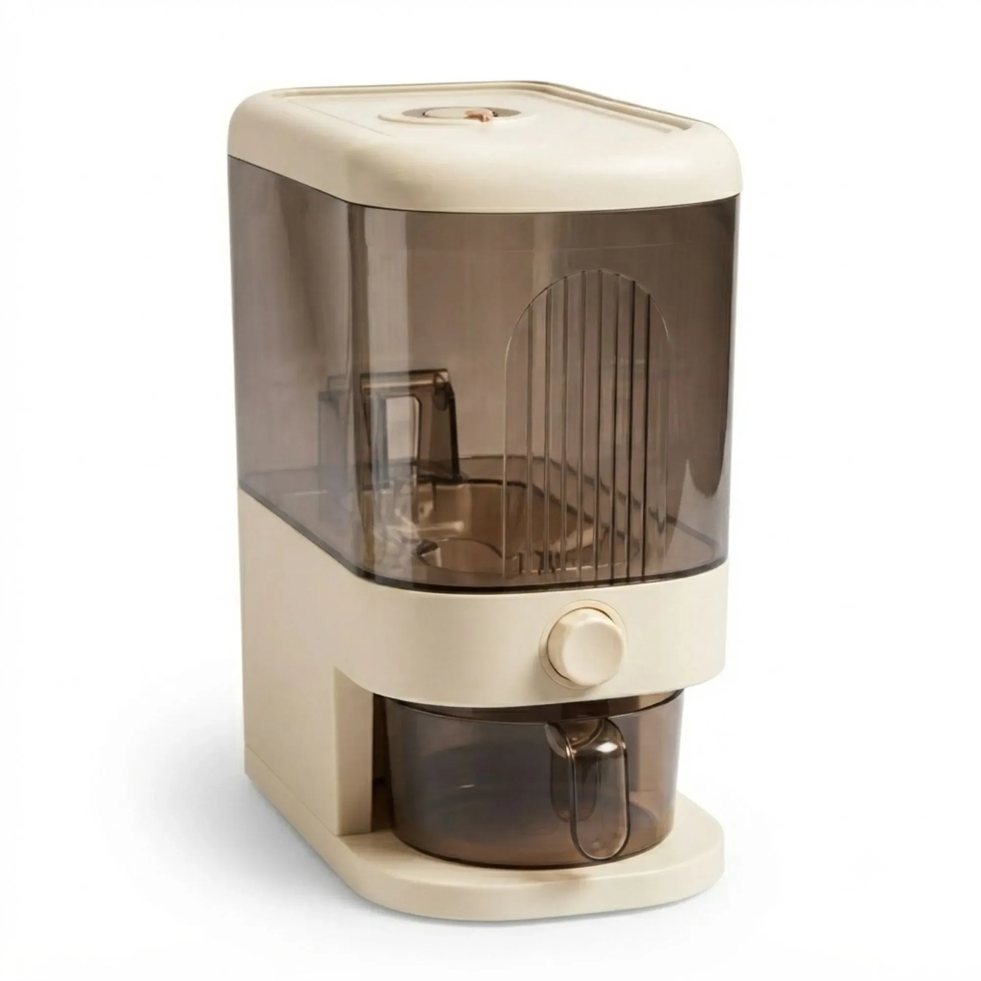 CARLA HOME Rice Dispenser 5kg Large Storage, Press Button Grain Container Kitchen view 9