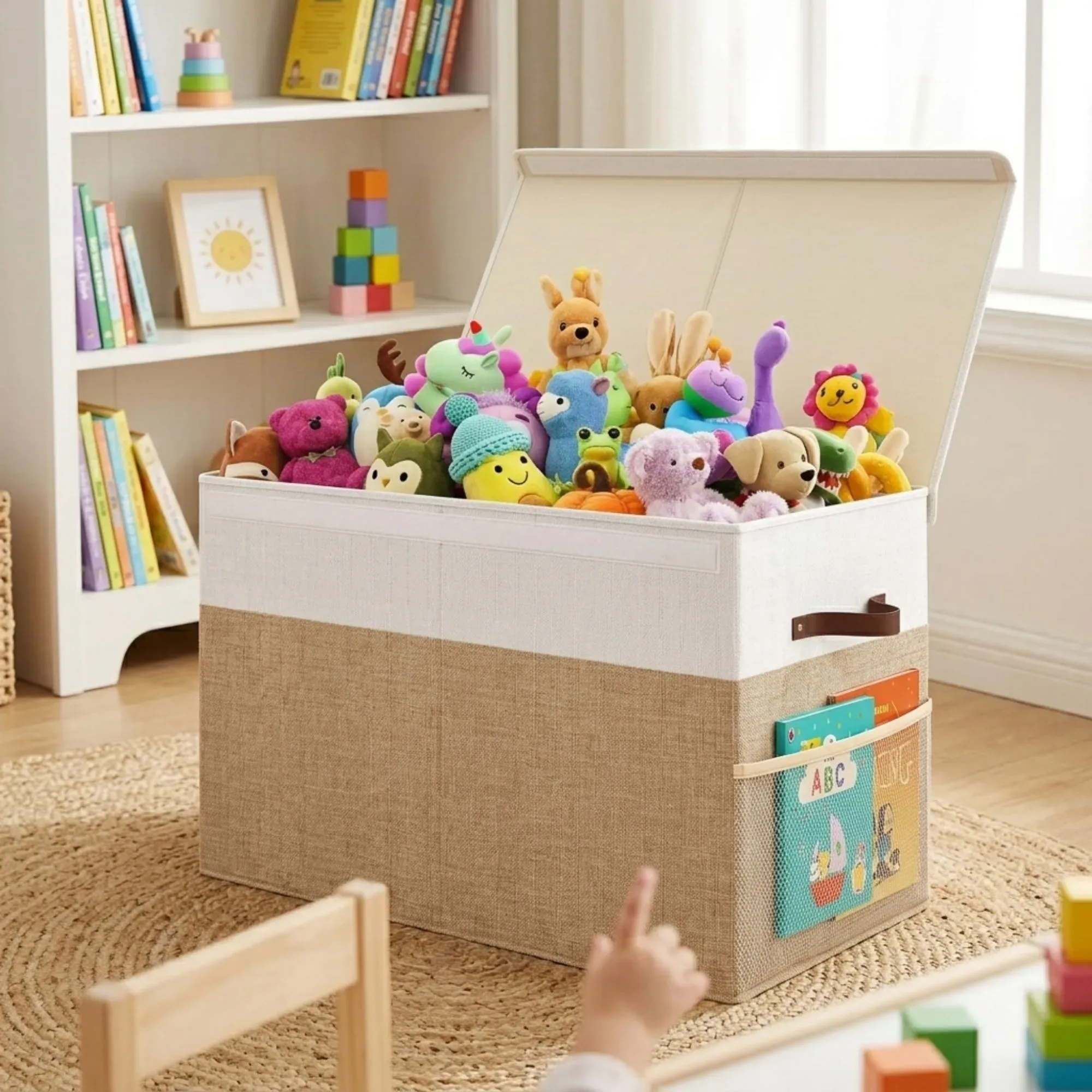 CARLA HOME Large Toy Storage Box with Lid Upgraded Toy Storage Chest Organiser view 2