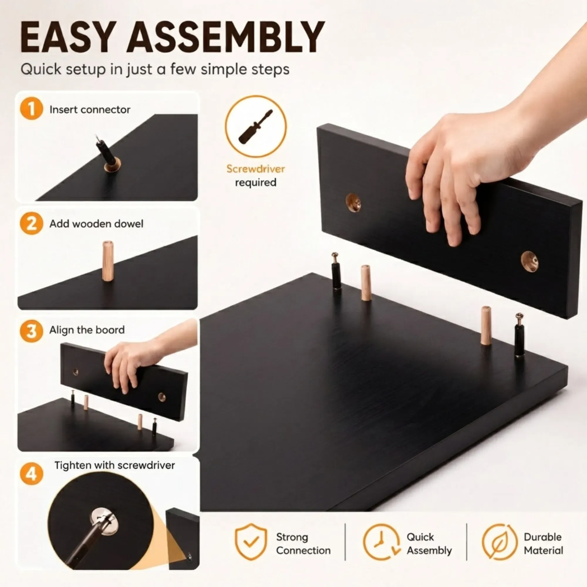 CARLA HOME Dual Monitor Stand Riser, Adjustable Length and Angle, Black view 9