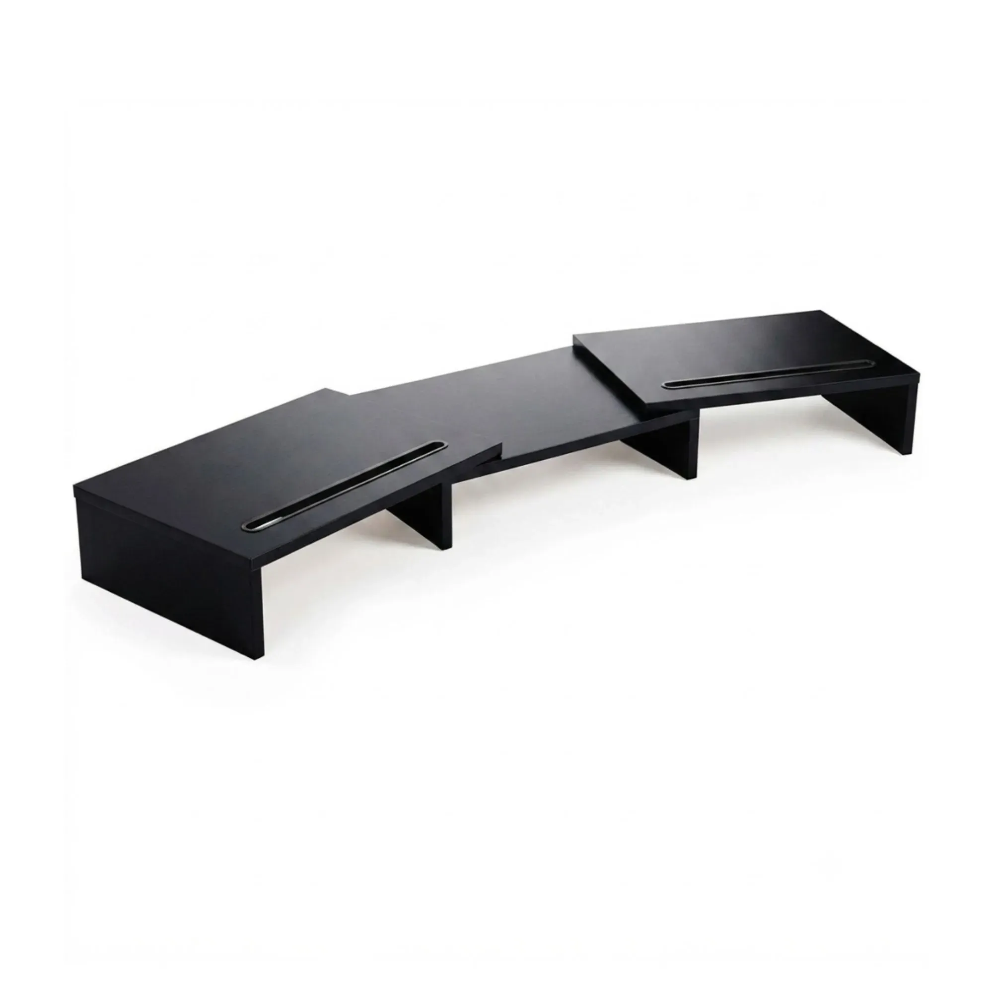 CARLA HOME Dual Monitor Stand Riser, Adjustable Length and Angle, Black view 10