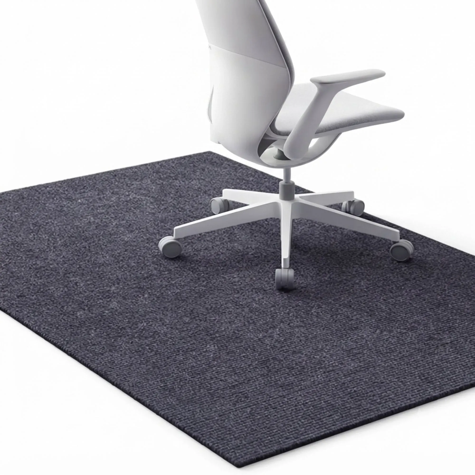 CARLA HOME Office Chair Mat Hard Floor Protector, 120x90 cm, Anti-Slip, Grey