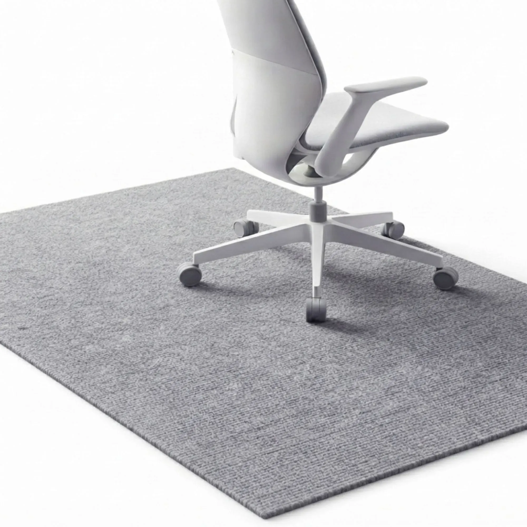 CARLA HOME Office Chair Mat Hard Floor Protector, 120x90 cm, Anti-Slip, White