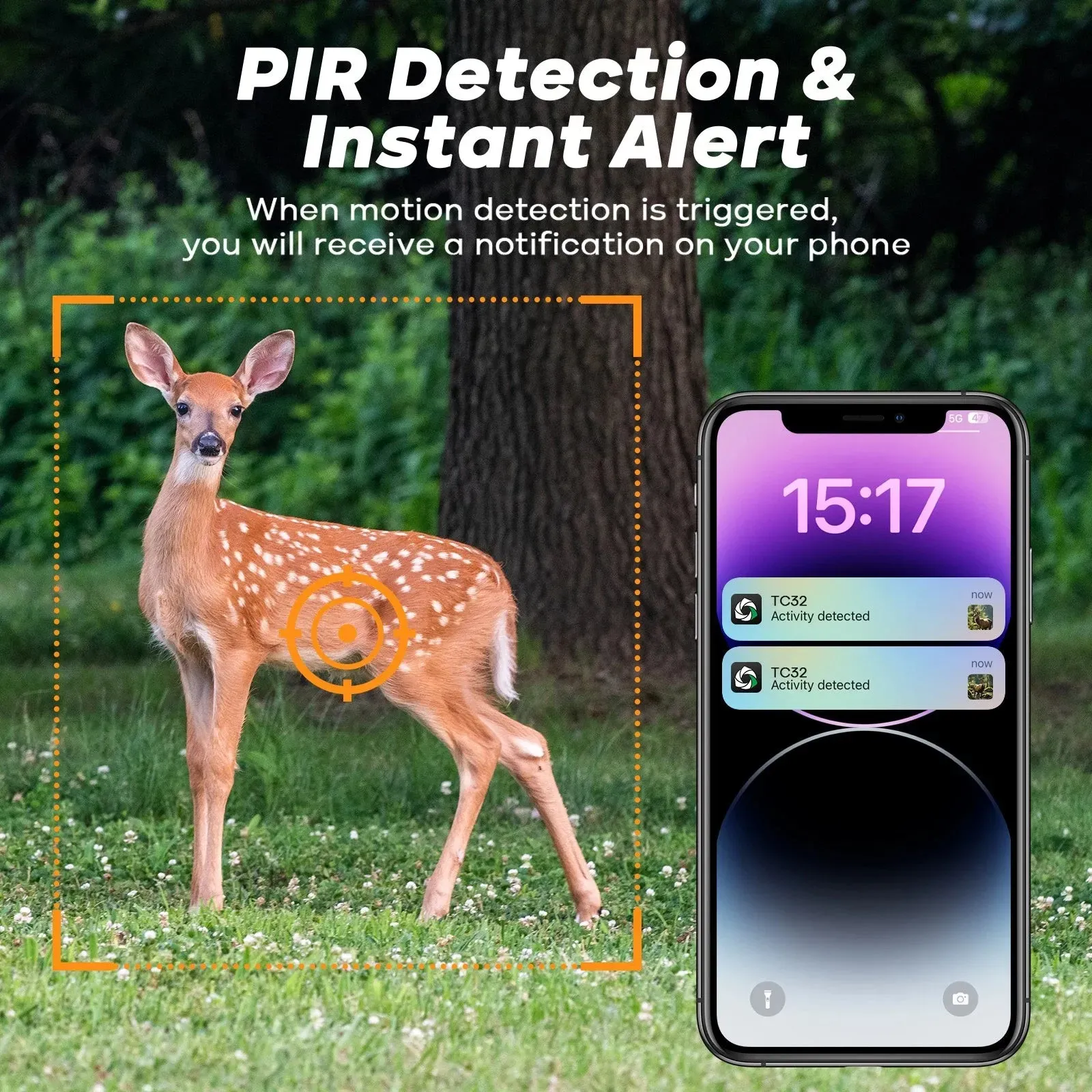 4G Solar Trail Camera in Black with 2.5K Resolution and Live Monitoring view 8