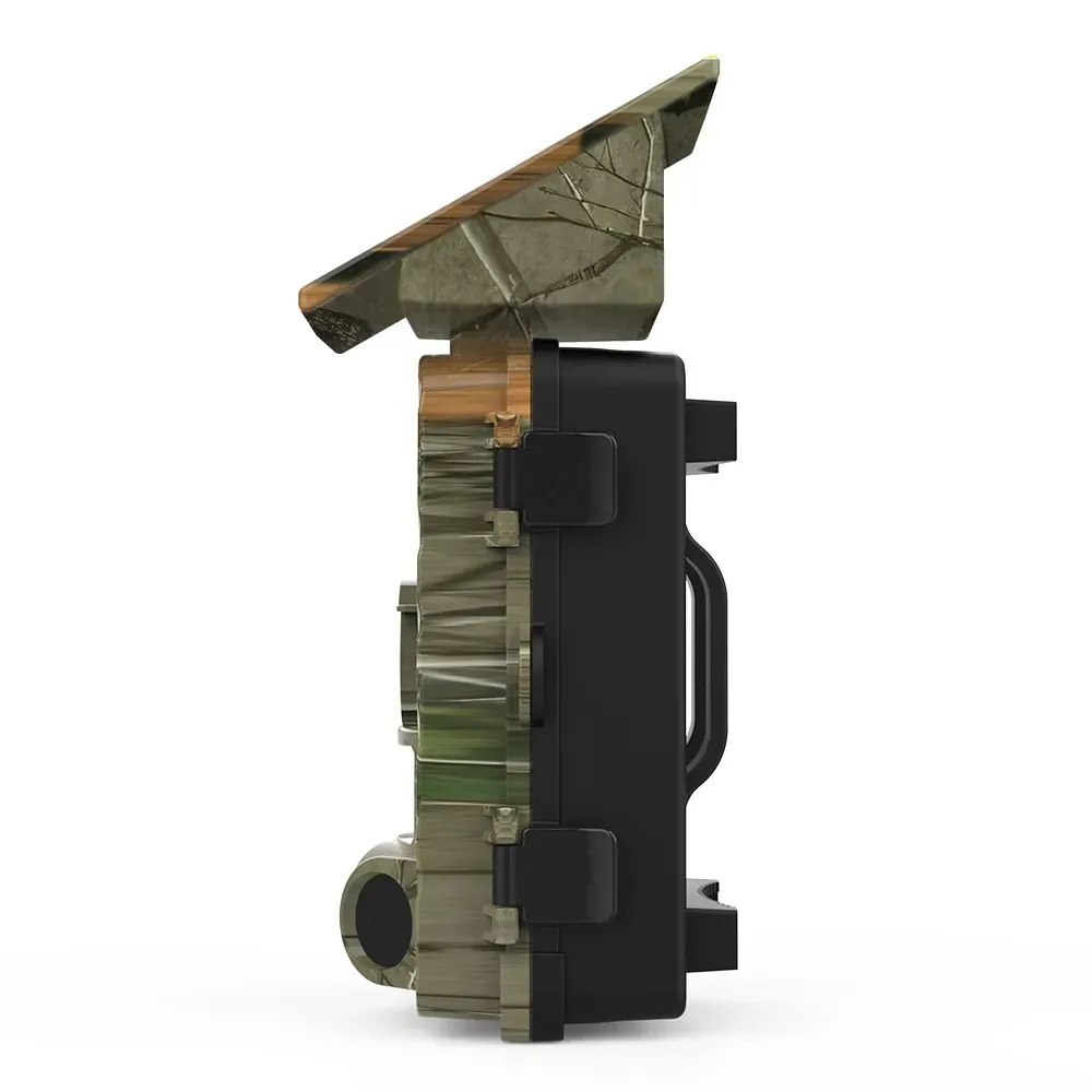 4K 60MP Black Solar Trail Camera with Night Vision and Wi-Fi Connectivity view 3