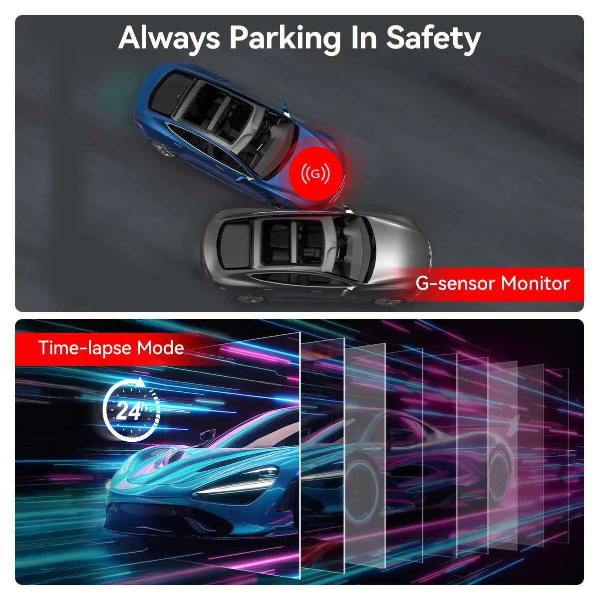 4K Front and Rear Dash Camera with WiFi GPS and Free 64GB SD Card view 5