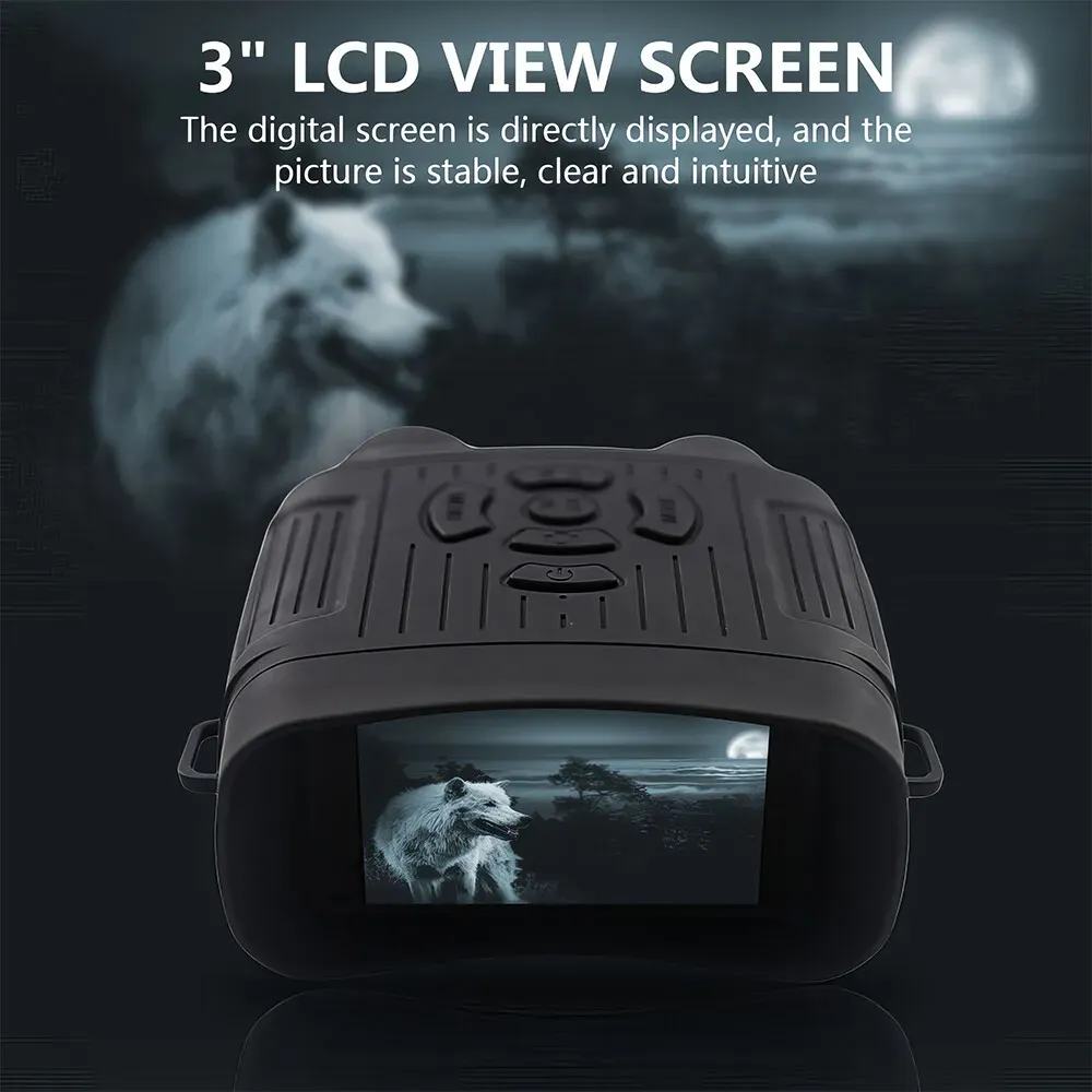 2.7K Infrared Night Vision Goggles with 36MP Resolution and 10X Zoom, Black view 5