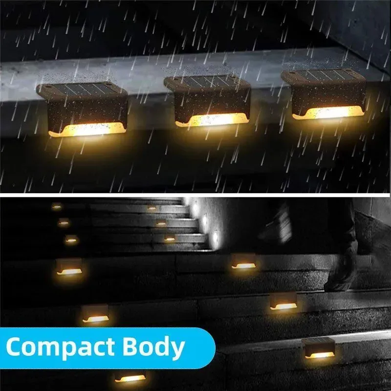 Multicoloured warm Outdoor Solar LED Deck Lights - Warm White view 3