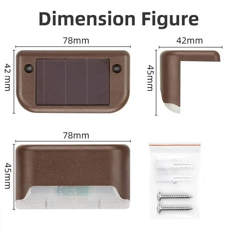 Multicoloured warm Outdoor Solar LED Deck Lights - Warm White view 4