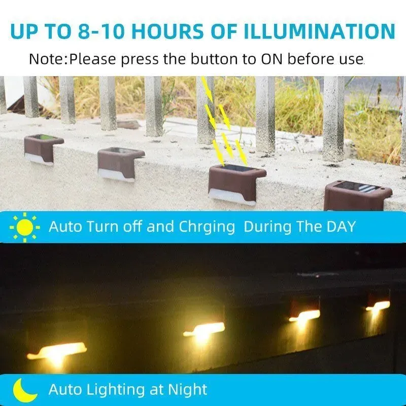 Multicoloured warm Outdoor Solar LED Deck Lights - 12-Pack Warm White Garden view 7