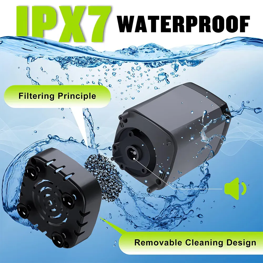 Portable Black Camping Shower with 6000mAh Rechargeable Battery and LED Display view 8