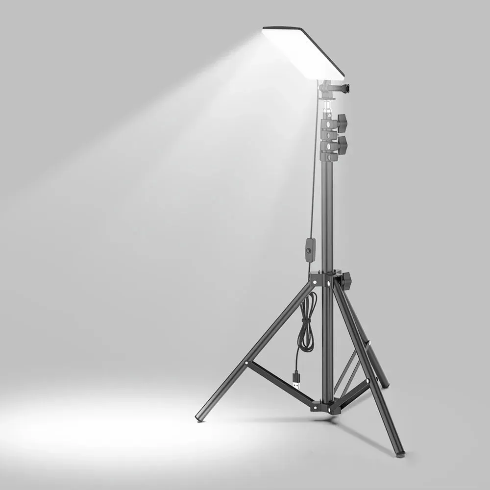 1.8m Telescopic Black Tripod LED Work Light for Camping and Outdoor Use view 2
