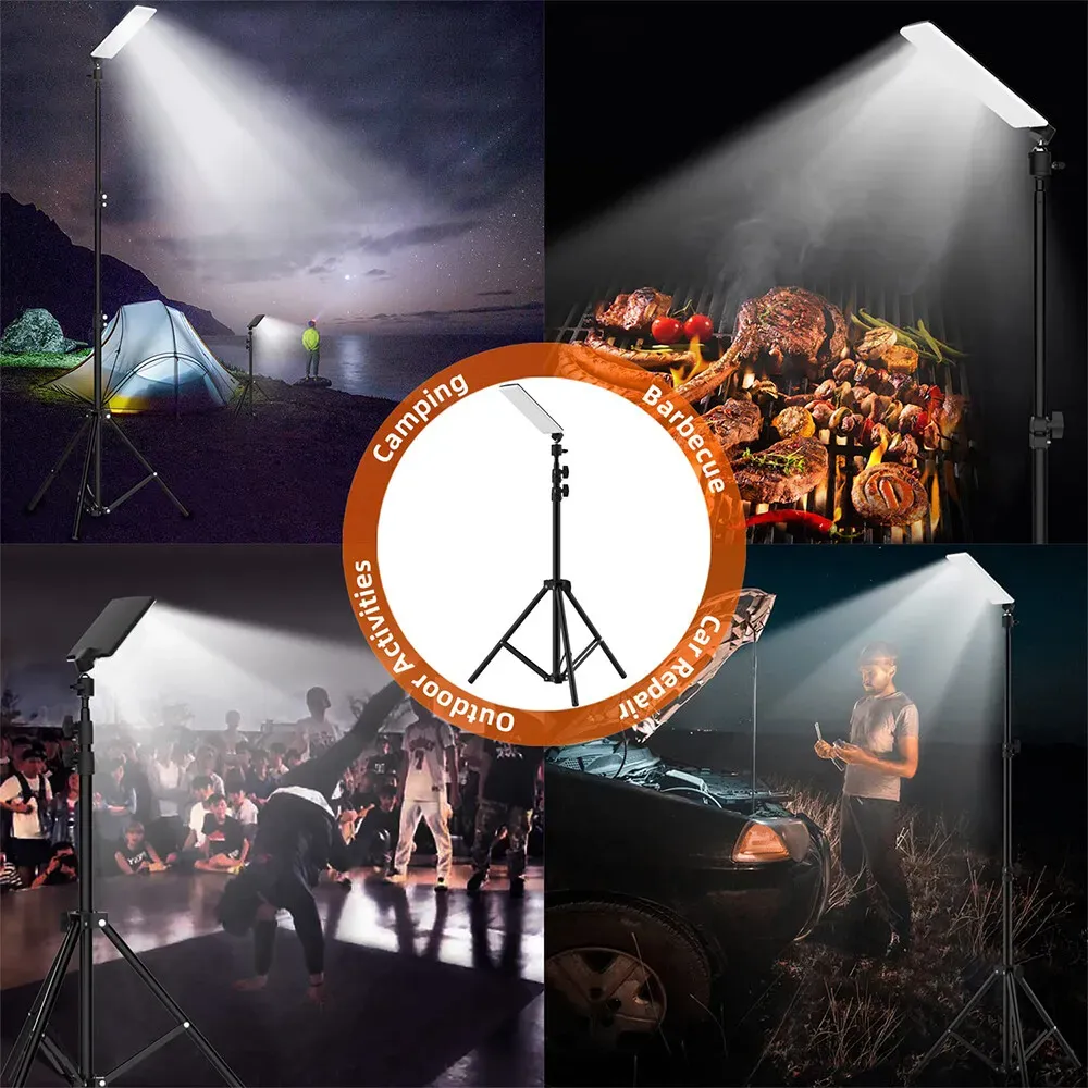 1.8m Telescopic Black Tripod LED Work Light for Camping and Outdoor Use view 6