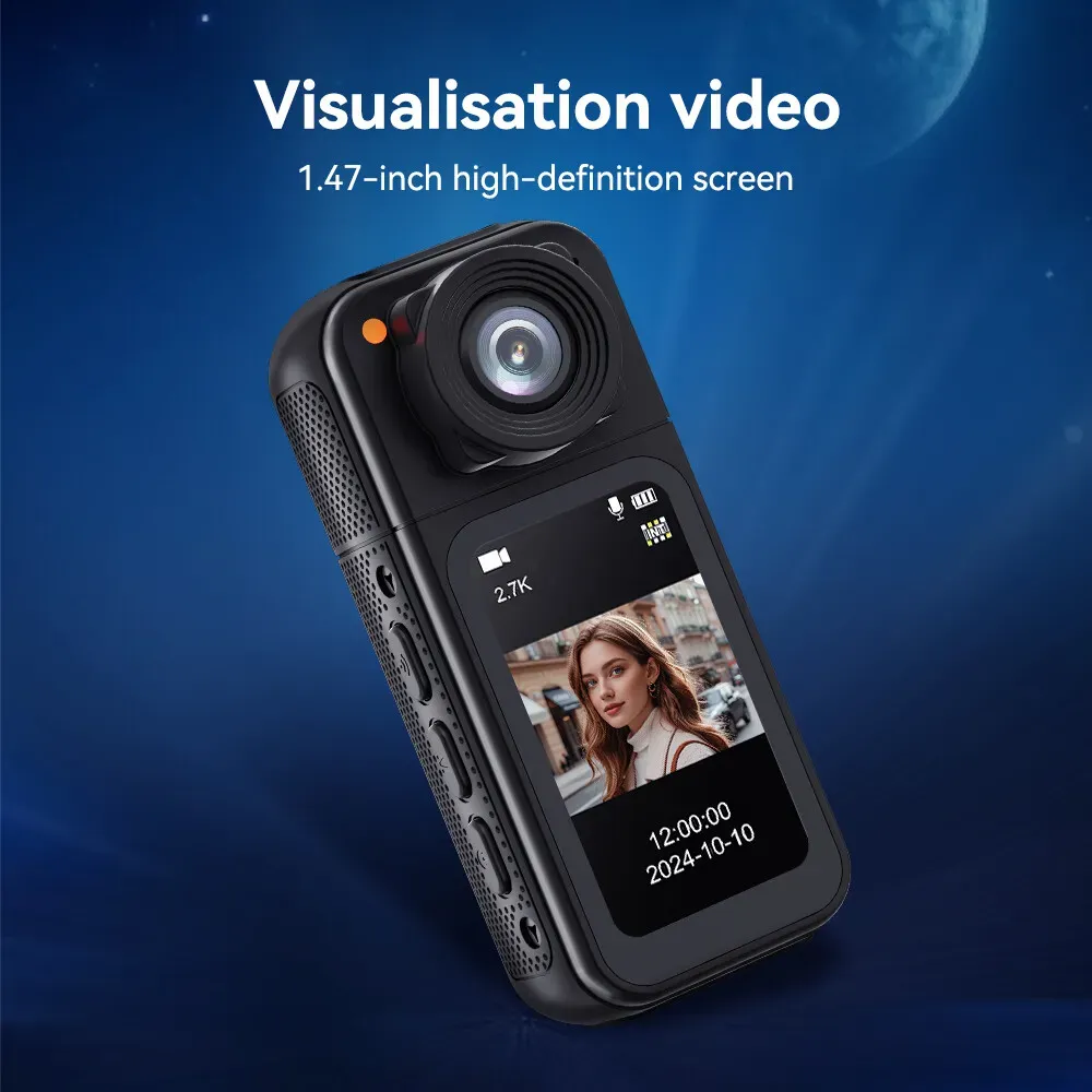 2.7K HD Mini Action Camera with 180° Rotating Lens view 8
