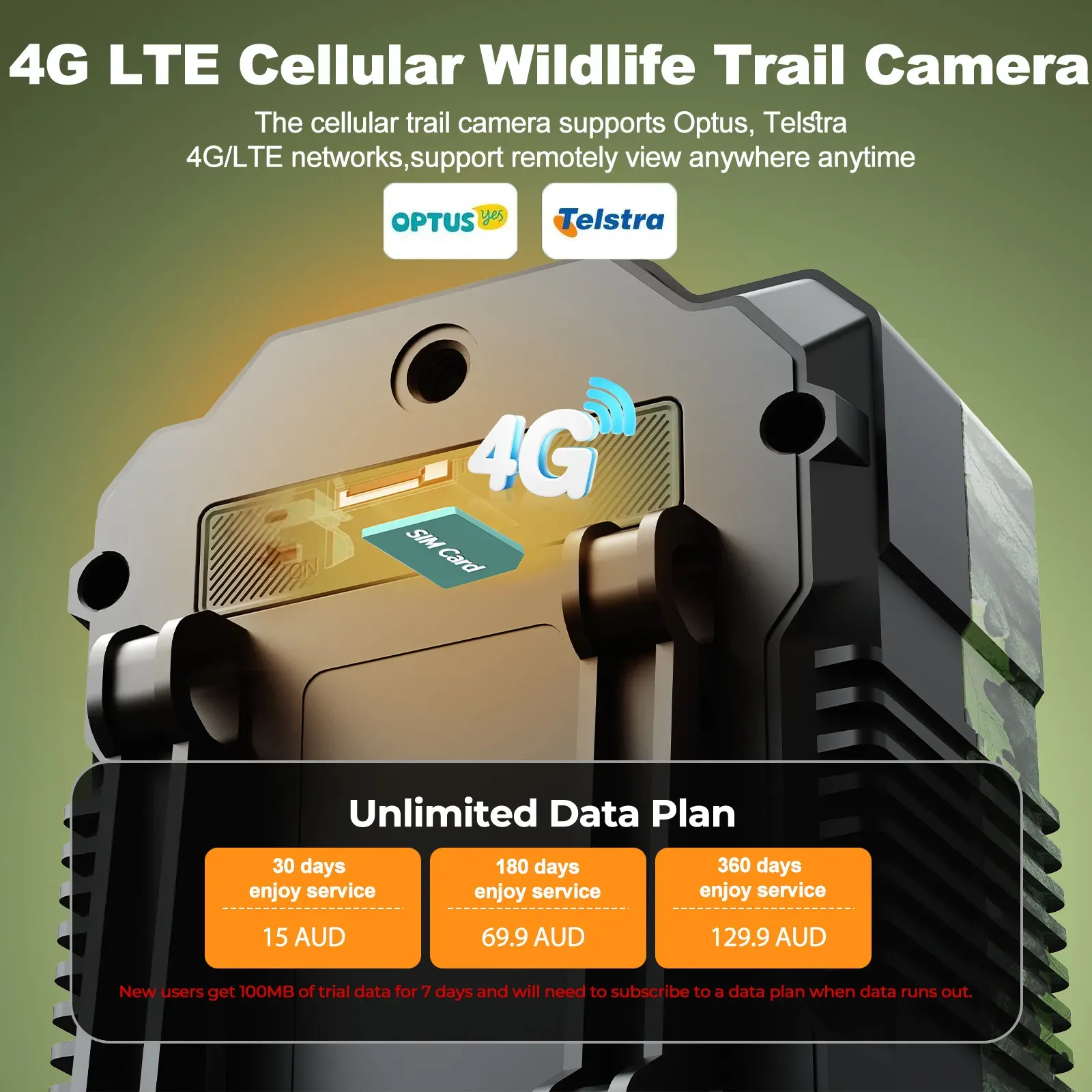 32MP Solar Trail Camera with 2.5K Video and 940NM No Glow Night Vision view 3