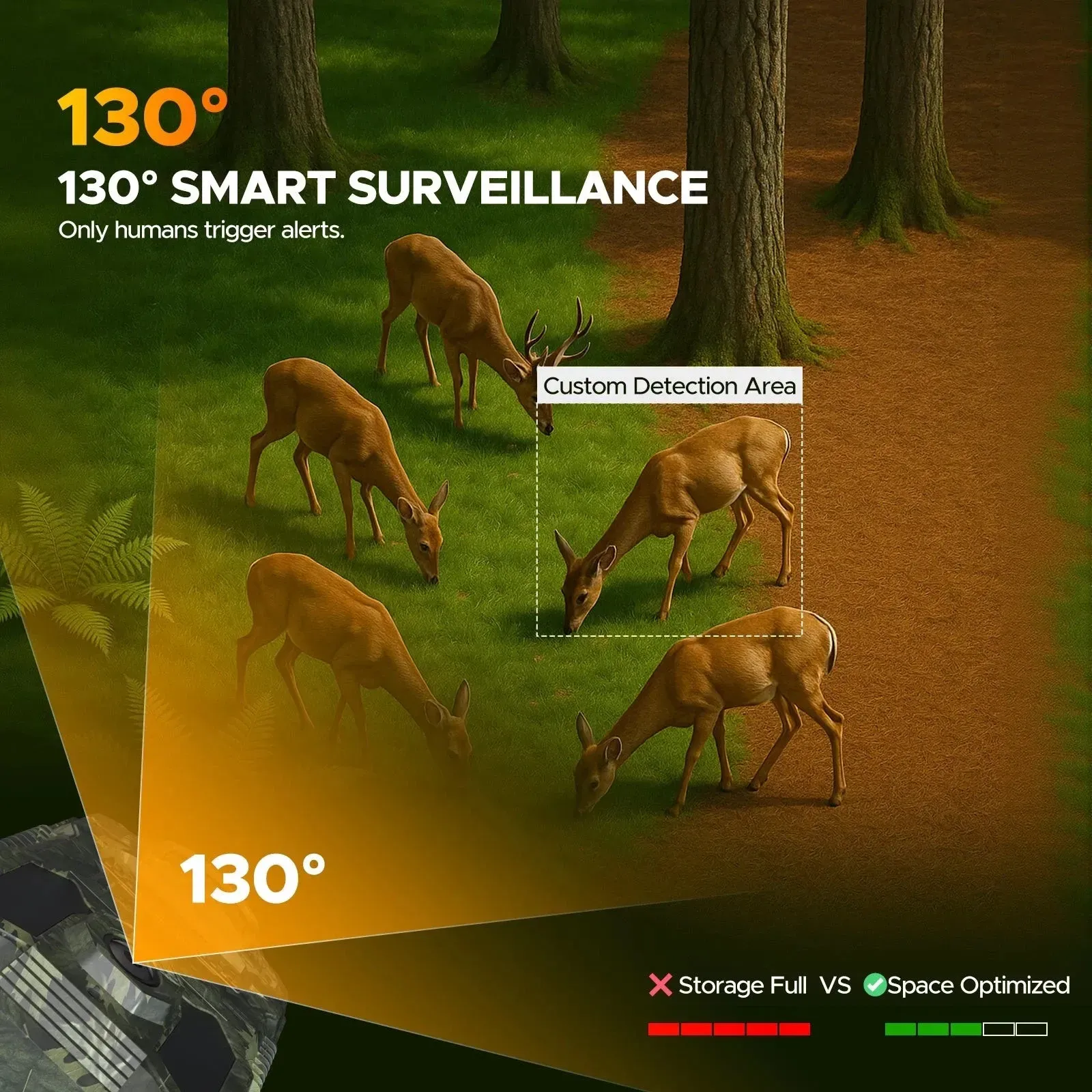 32MP Solar Trail Camera with 2.5K Video and 940NM No Glow Night Vision view 9