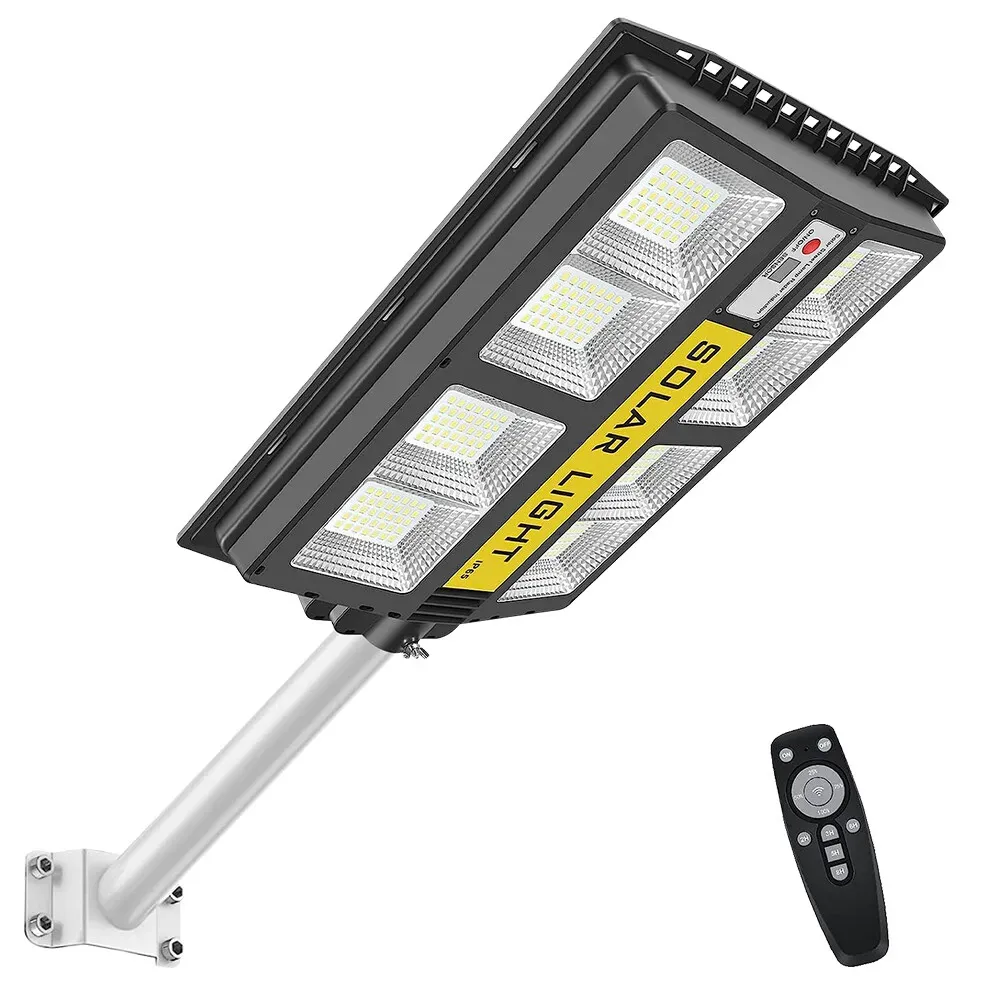 80000LM 3500W Black Solar Street LED Light with Radar Sensor and Remote