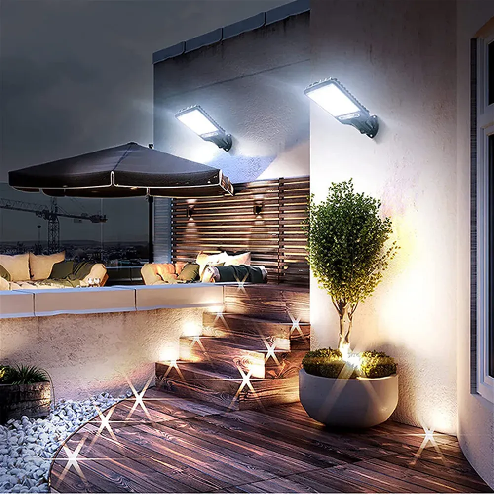 8-Pack 9000W Black Solar Security Lights with PIR Motion Sensor for Outdoor view 6