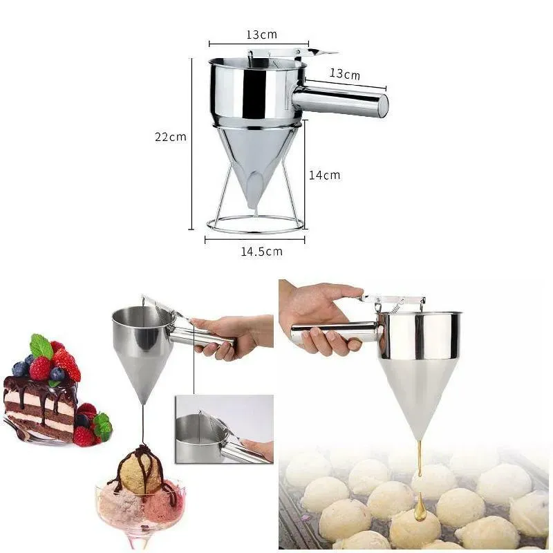 Stainless Steel Funnel Dispenser for Donuts view 10