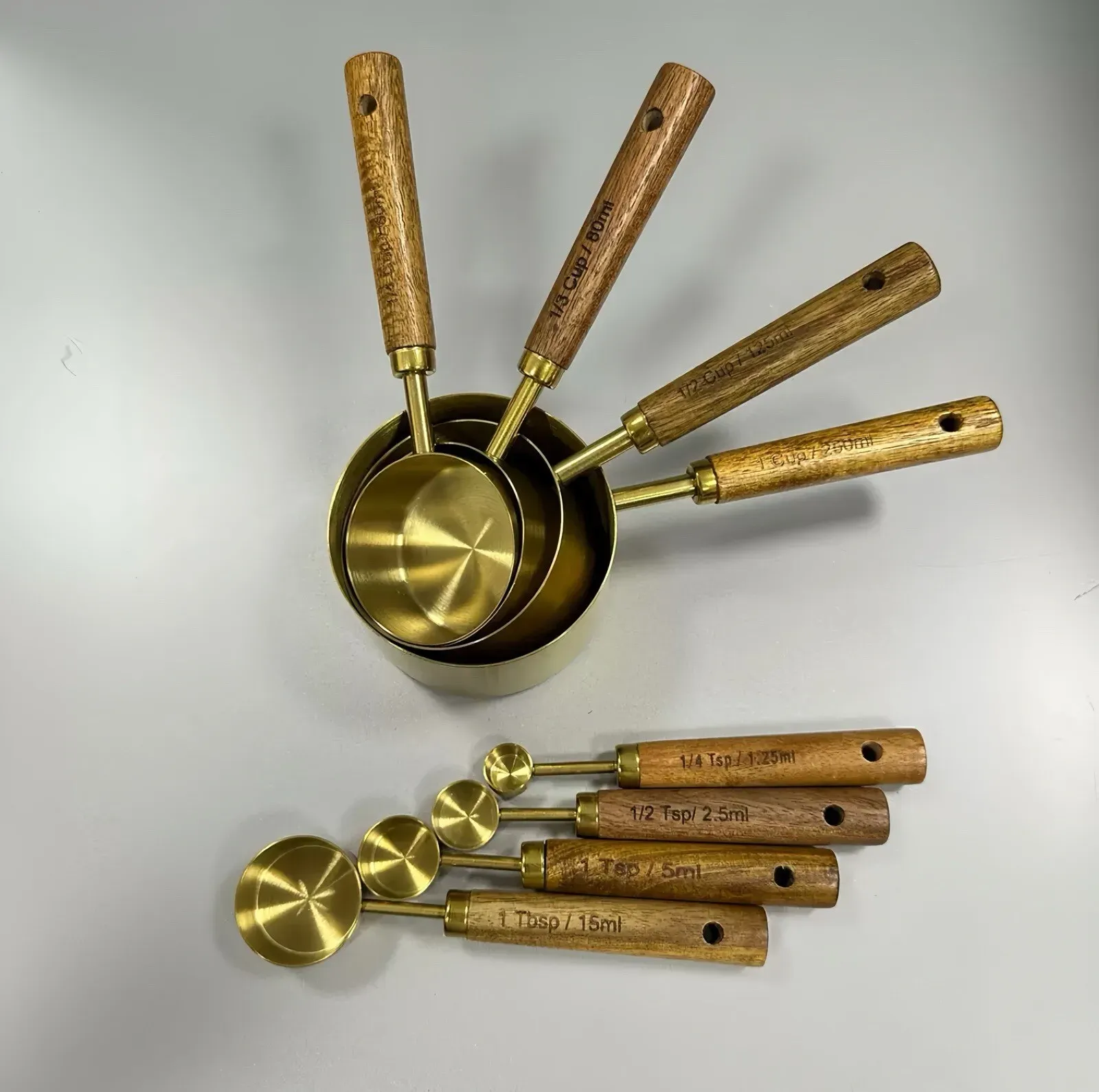 Stainless Steel Measuring Cups and Spoons Set view 4