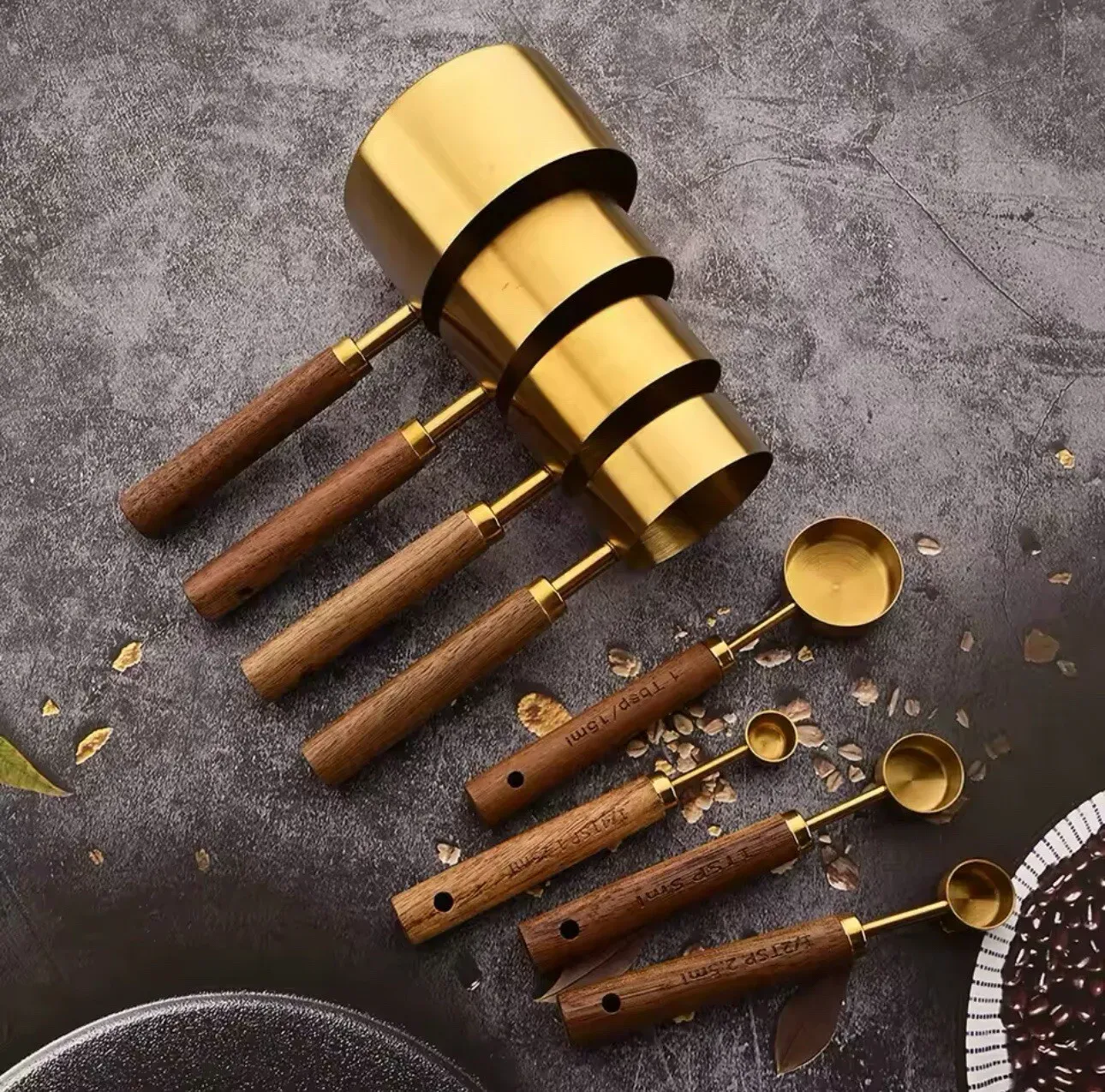 Stainless Steel Measuring Cups and Spoons Set view 5
