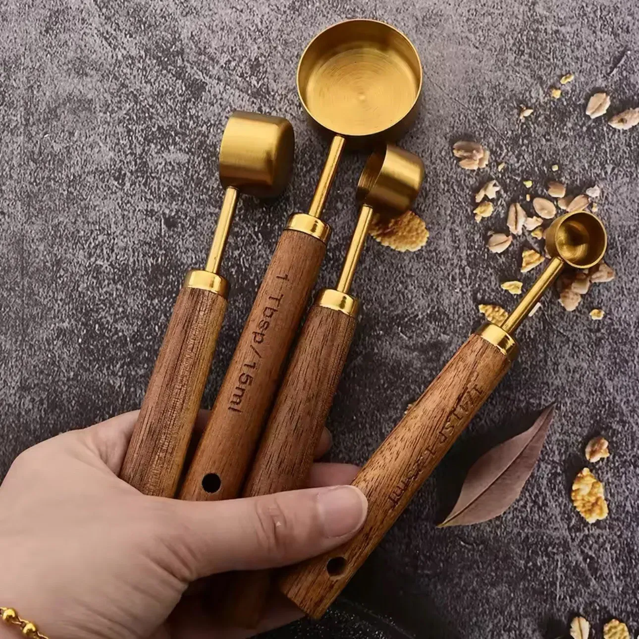 Stainless Steel Measuring Cups and Spoons Set view 10