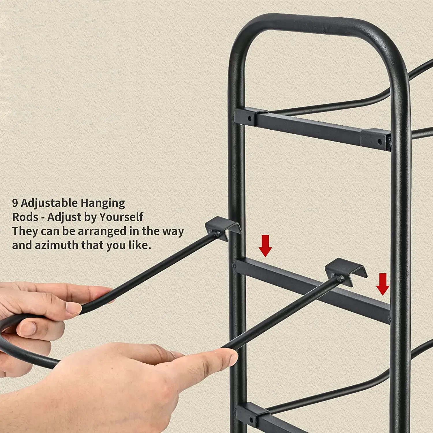 Black Ball Storage Rack for Football view 3