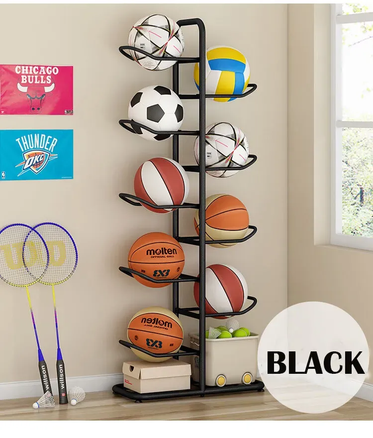 Black Ball Storage Rack for Football view 4