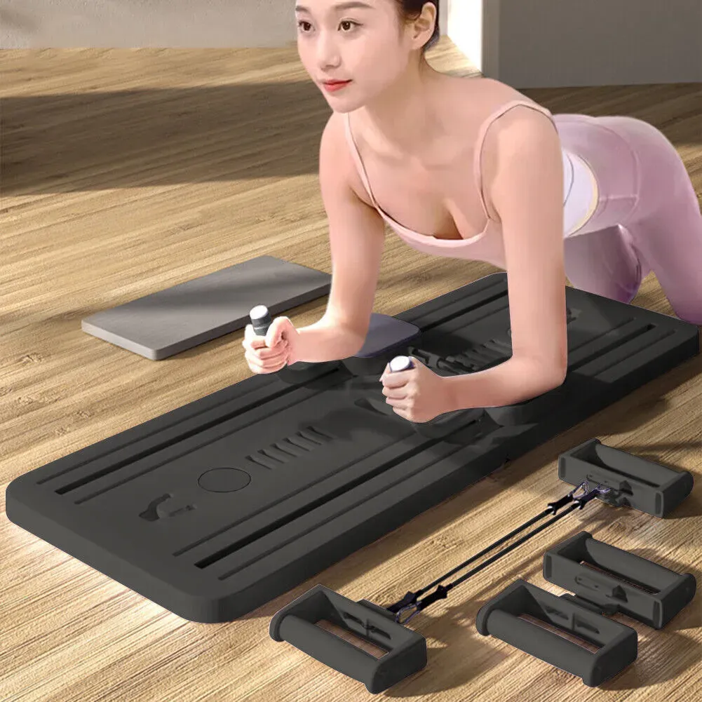 8-in-1 Multifunctional Fitness Board in Black for Core Strength and Abdominal view 9