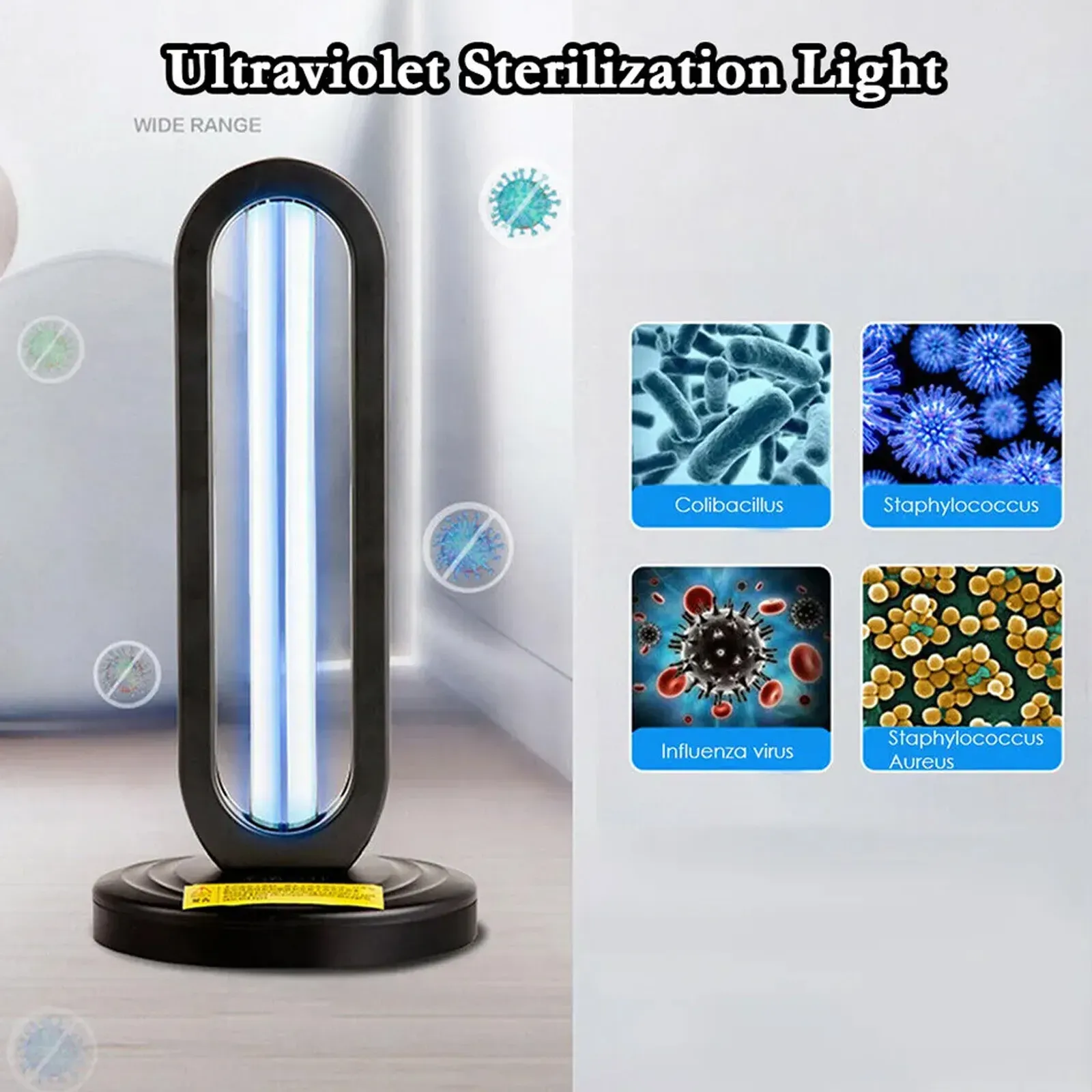Large 38W UVC UV Light Ozone Germicidal Lamp for Home and Office Disinfection view 7