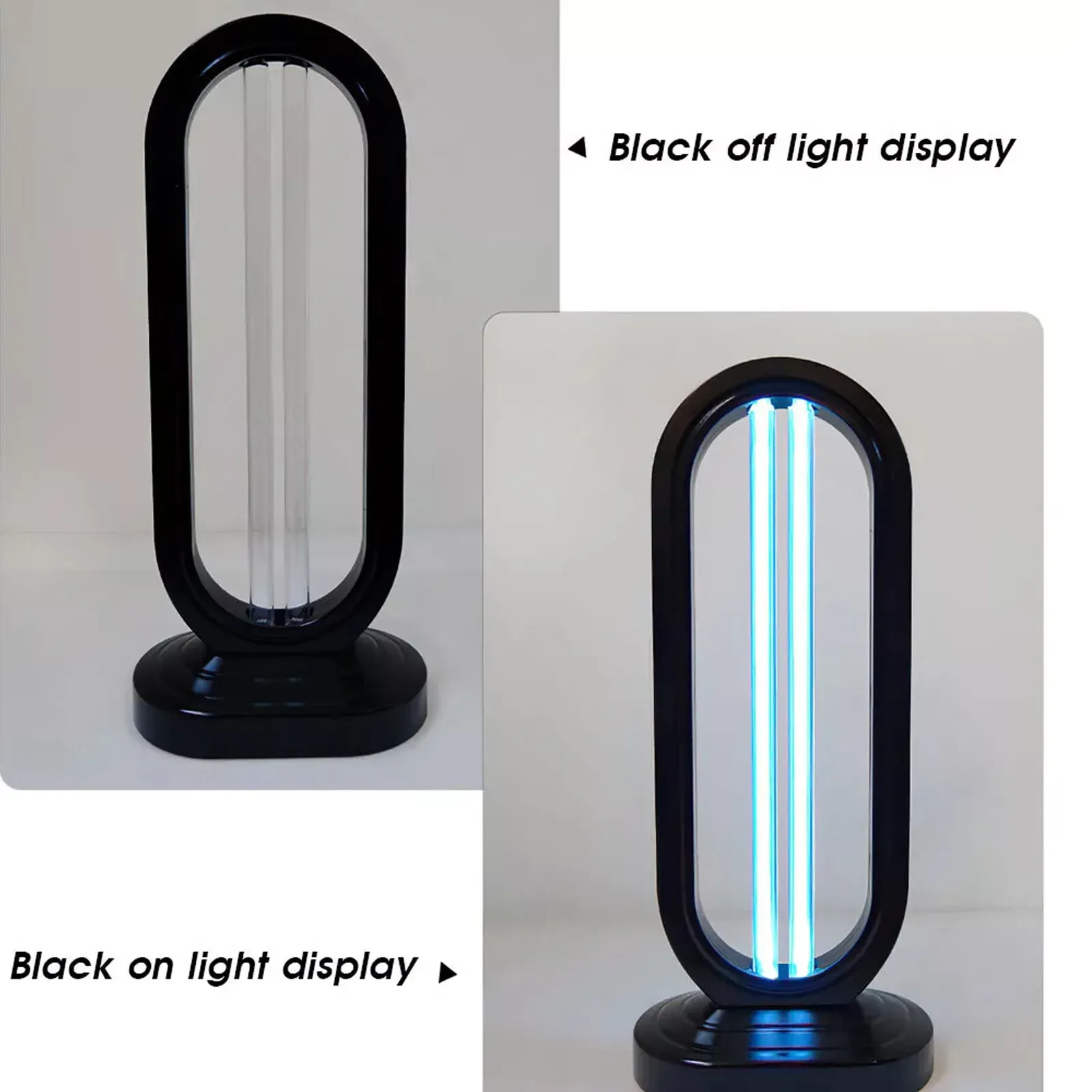 38W Black UVC UV Light Ozone Germicidal Lamp for Home and Office Disinfection view 6