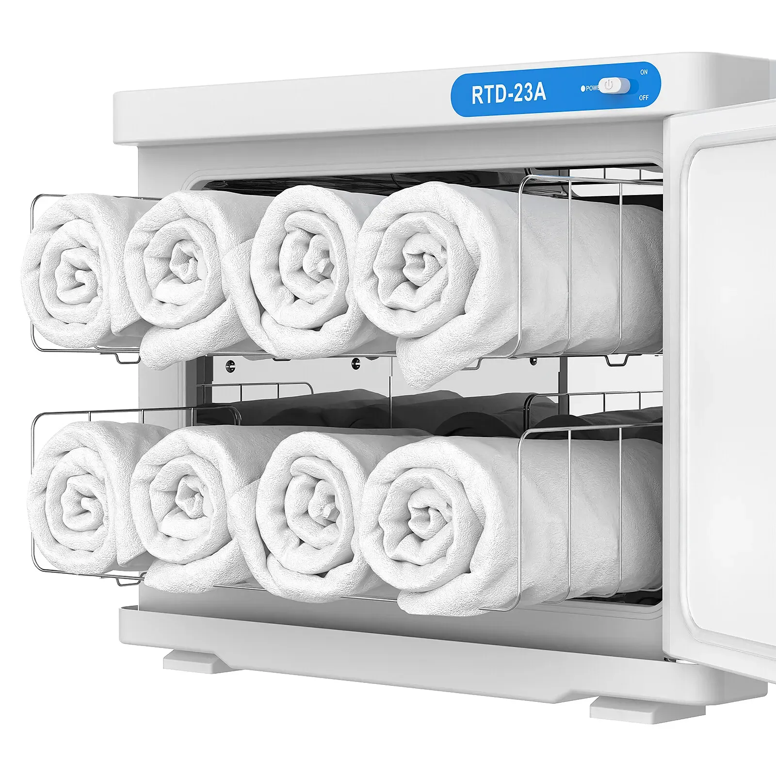 White 23L Black UV Towel Sterilizer Warmer Cabinet for Beauty Spa Salon view 7