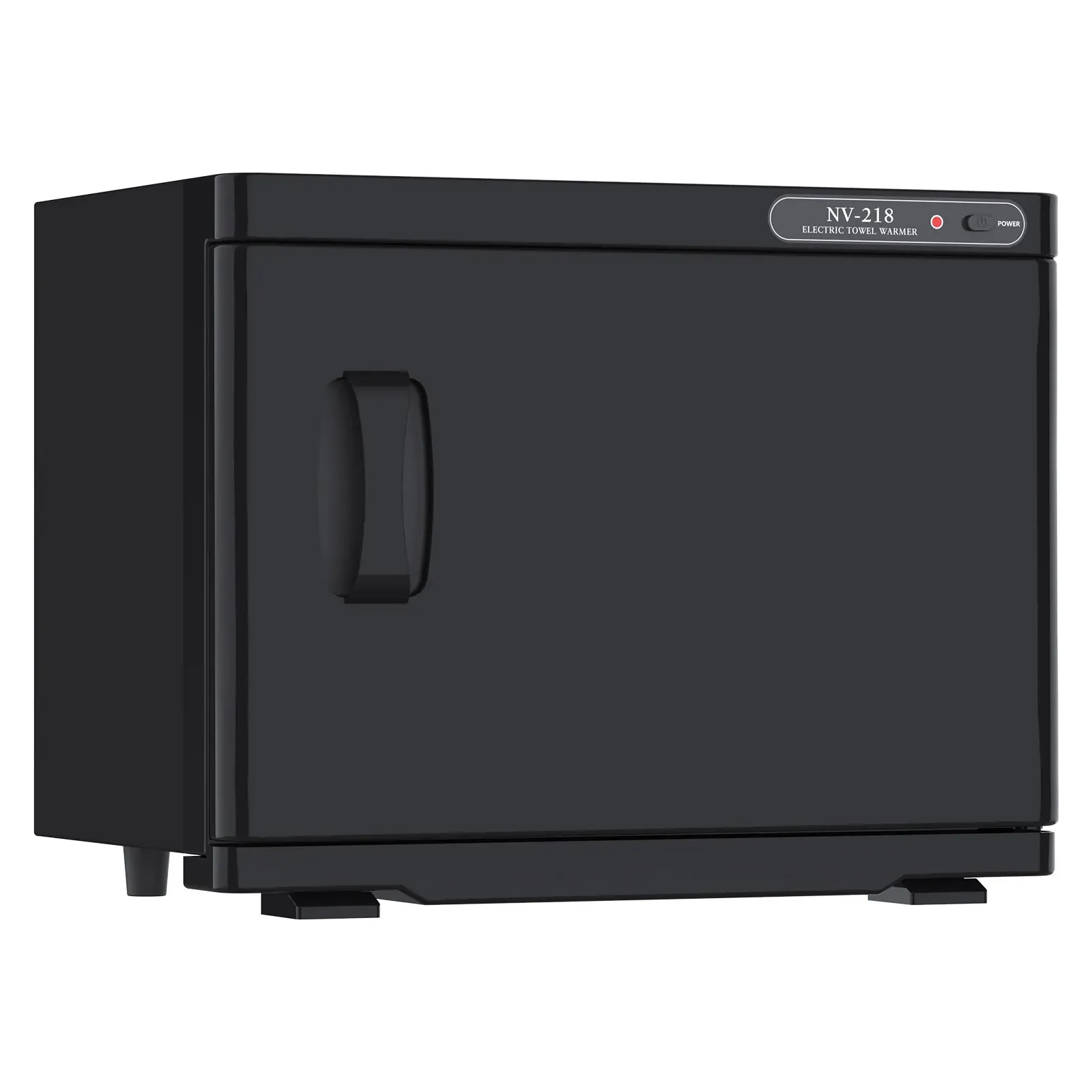 23L Black Hot Towel Warmer UV Sterilizer Disinfection Cabinet for Salon and Spa