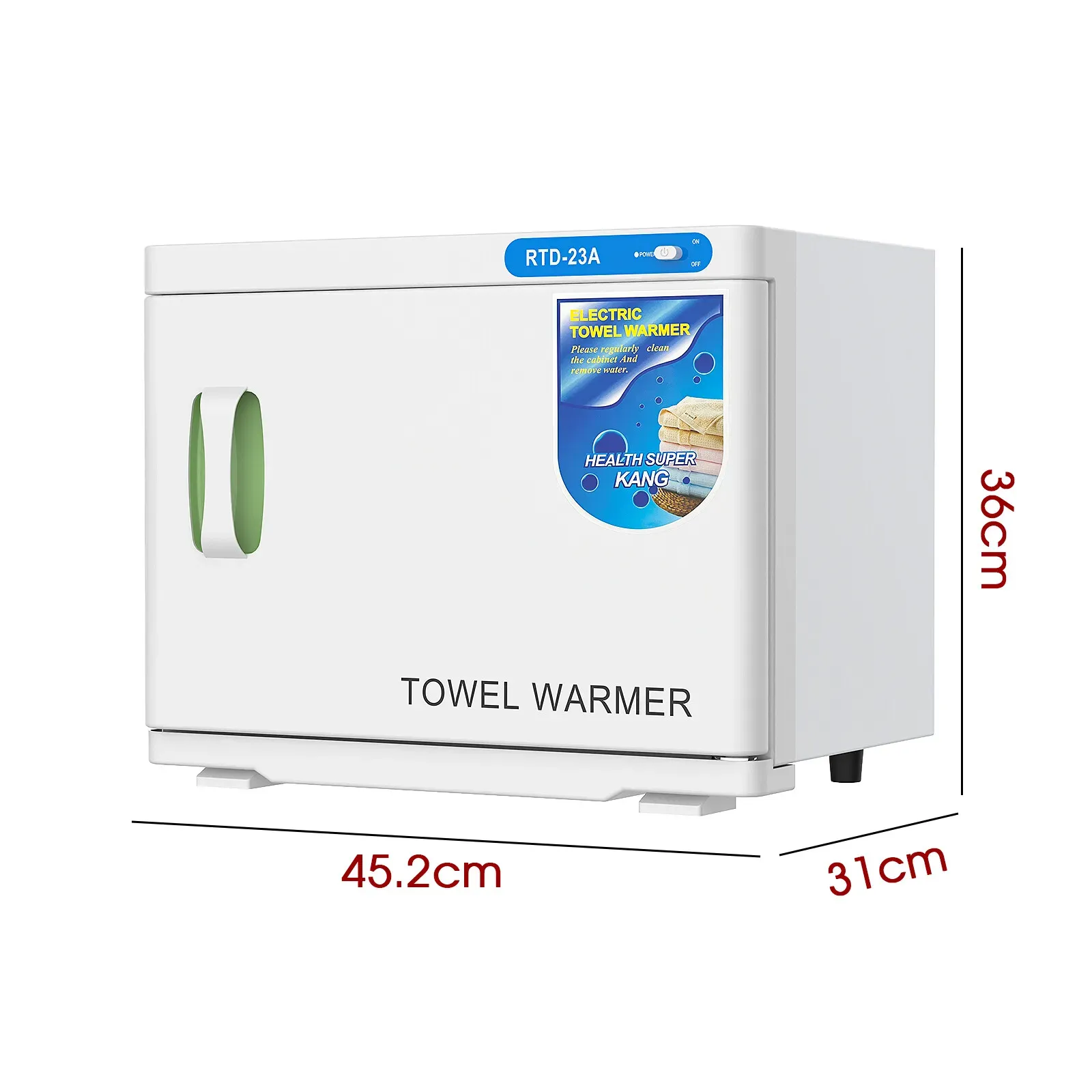 White 16L Black Hot Towel Warmer UV Sterilizer Cabinet for Salon and Home Use view 6