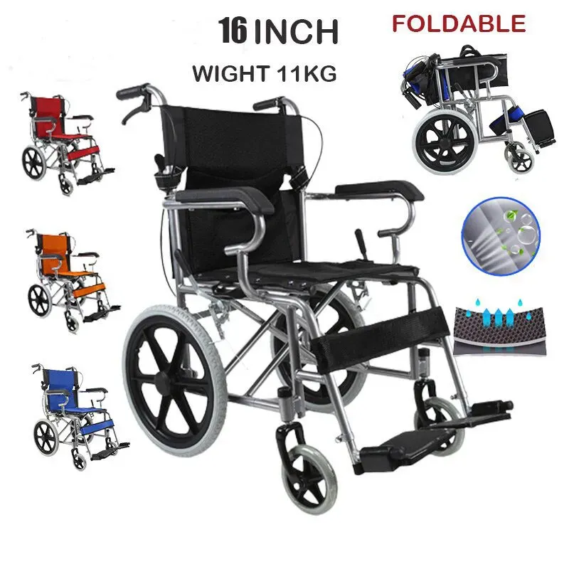 Black Wheelchair Lightweight 20" Black Self-Propelled Folding Wheelchair for view 6