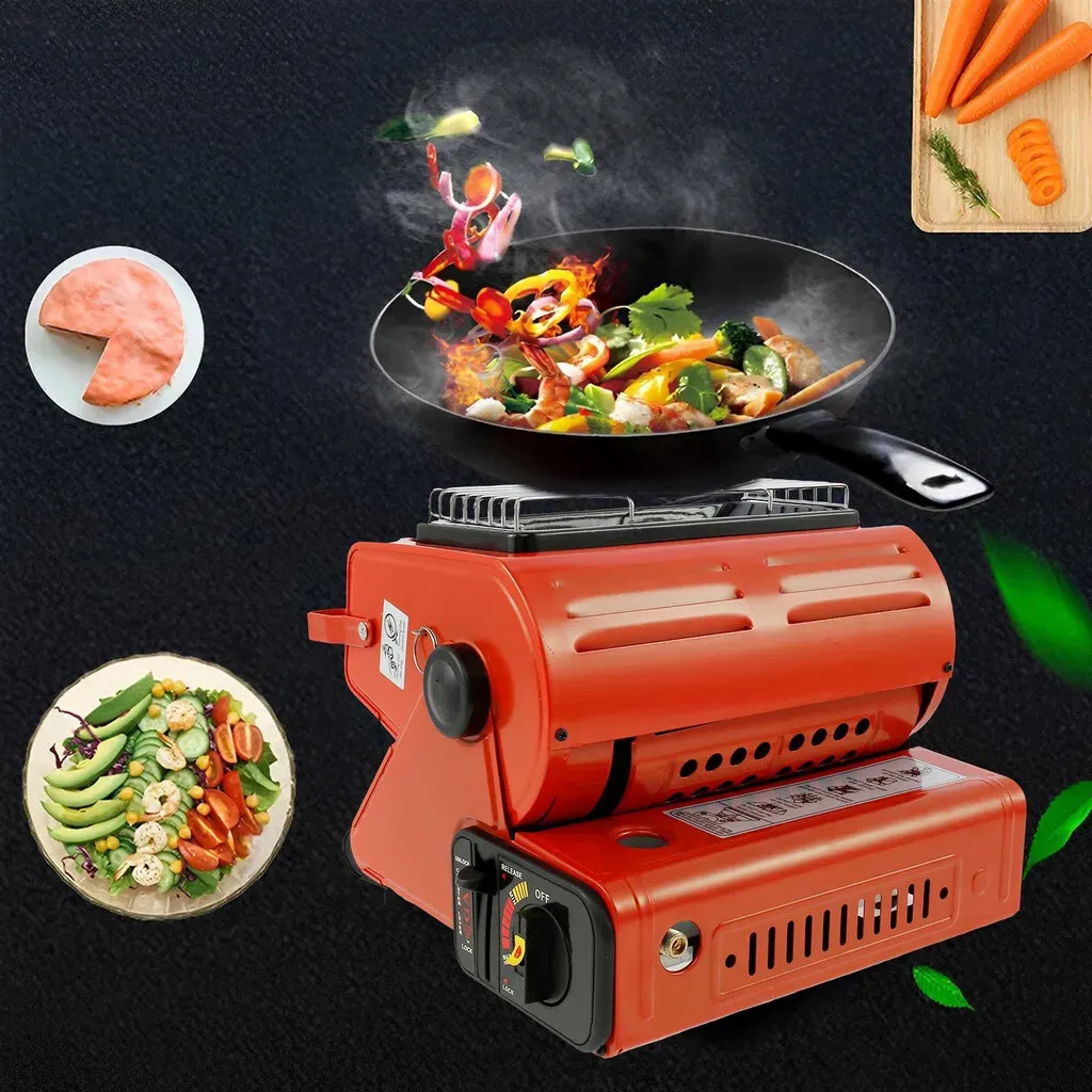 Portable Butane Gas Heater in Black for Camping, Hiking, and Outdoor Use view 2