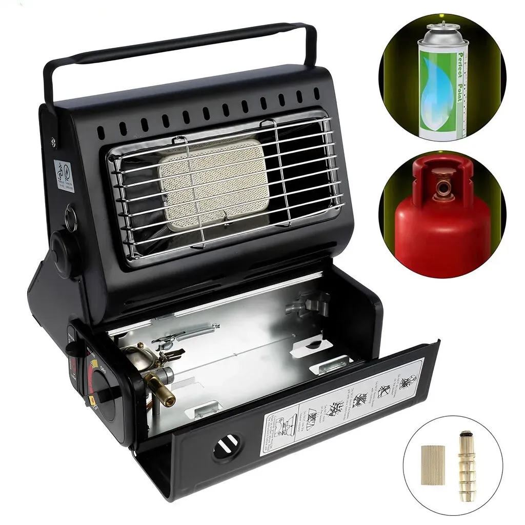 Portable Butane Gas Heater in Black for Camping, Hiking, and Outdoor Use view 9